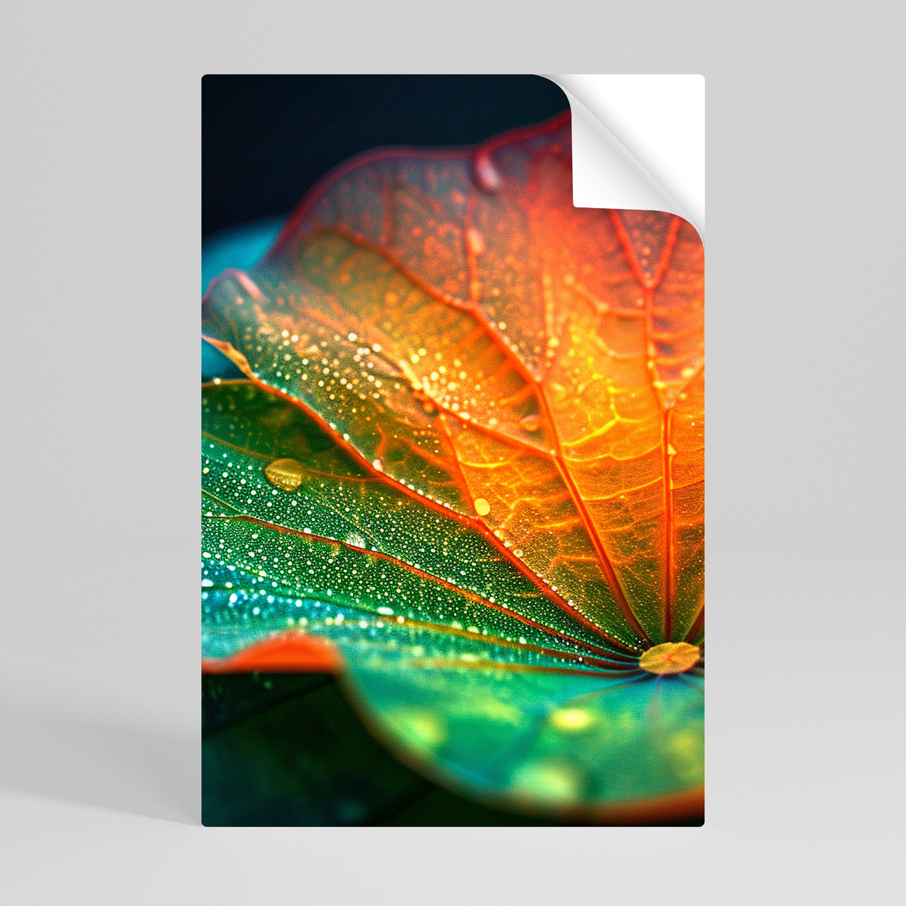 Affiche verticale autocollante « ÉCHOS DE PLUIE »