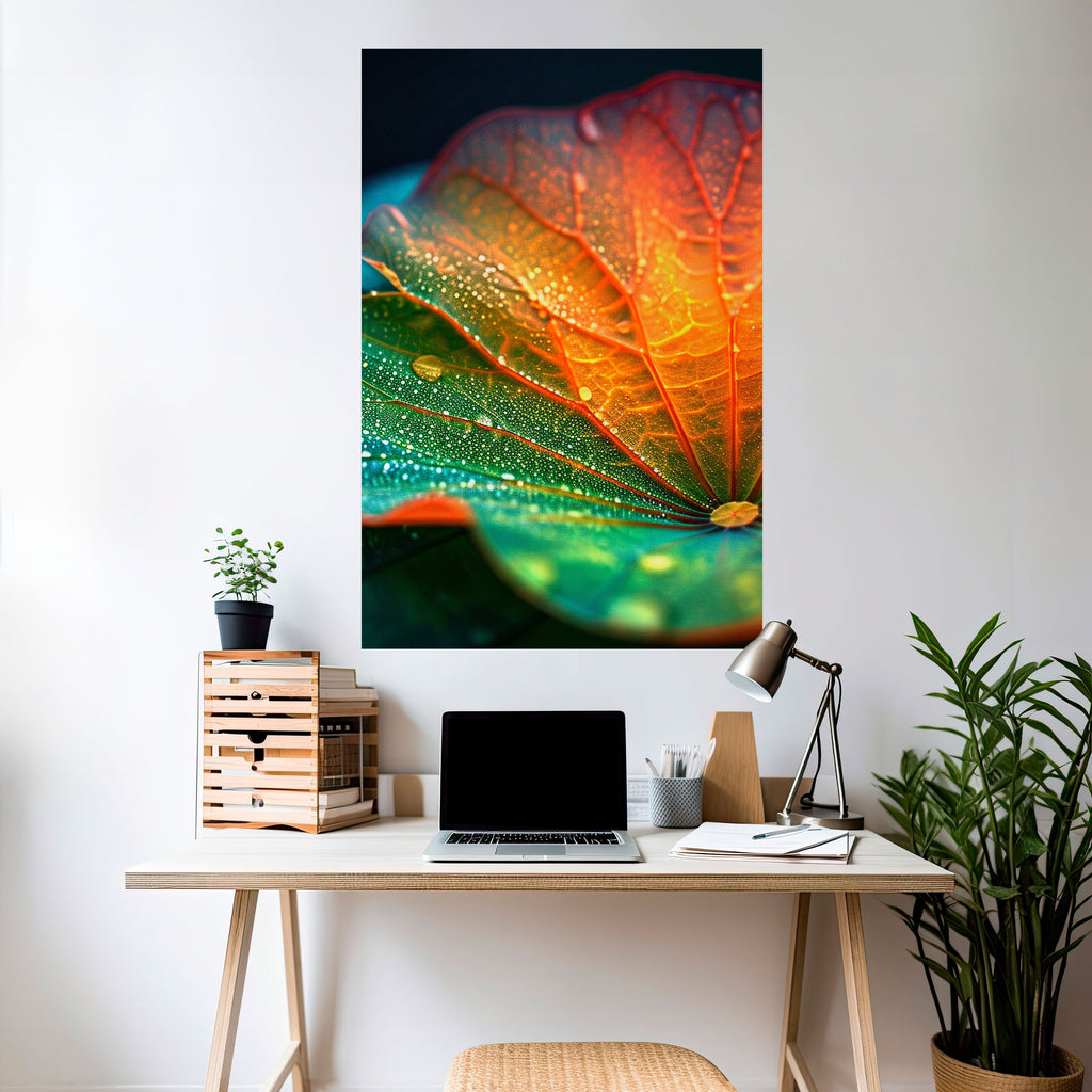 Affiche verticale autocollante « ÉCHOS DE PLUIE »