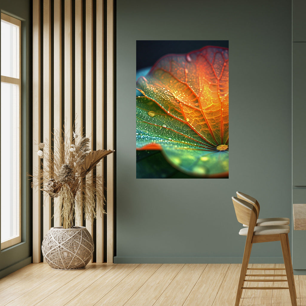 Affiche verticale autocollante « ÉCHOS DE PLUIE »