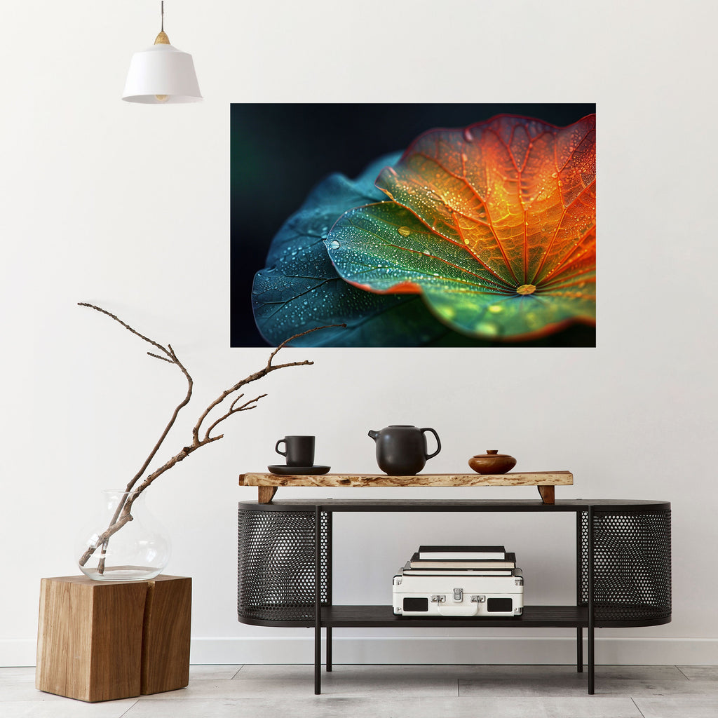 Affiche horizontale autocollante « ÉCHOS DE PLUIE »