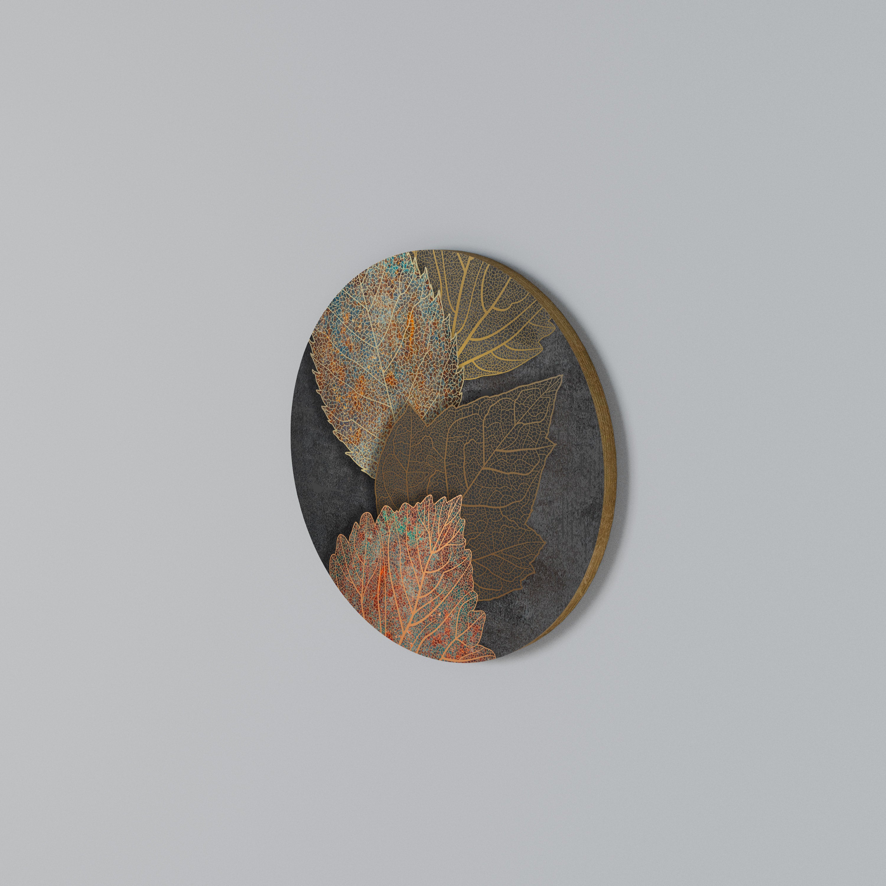 FOLIAGE IN FOCUS Round Wall Art