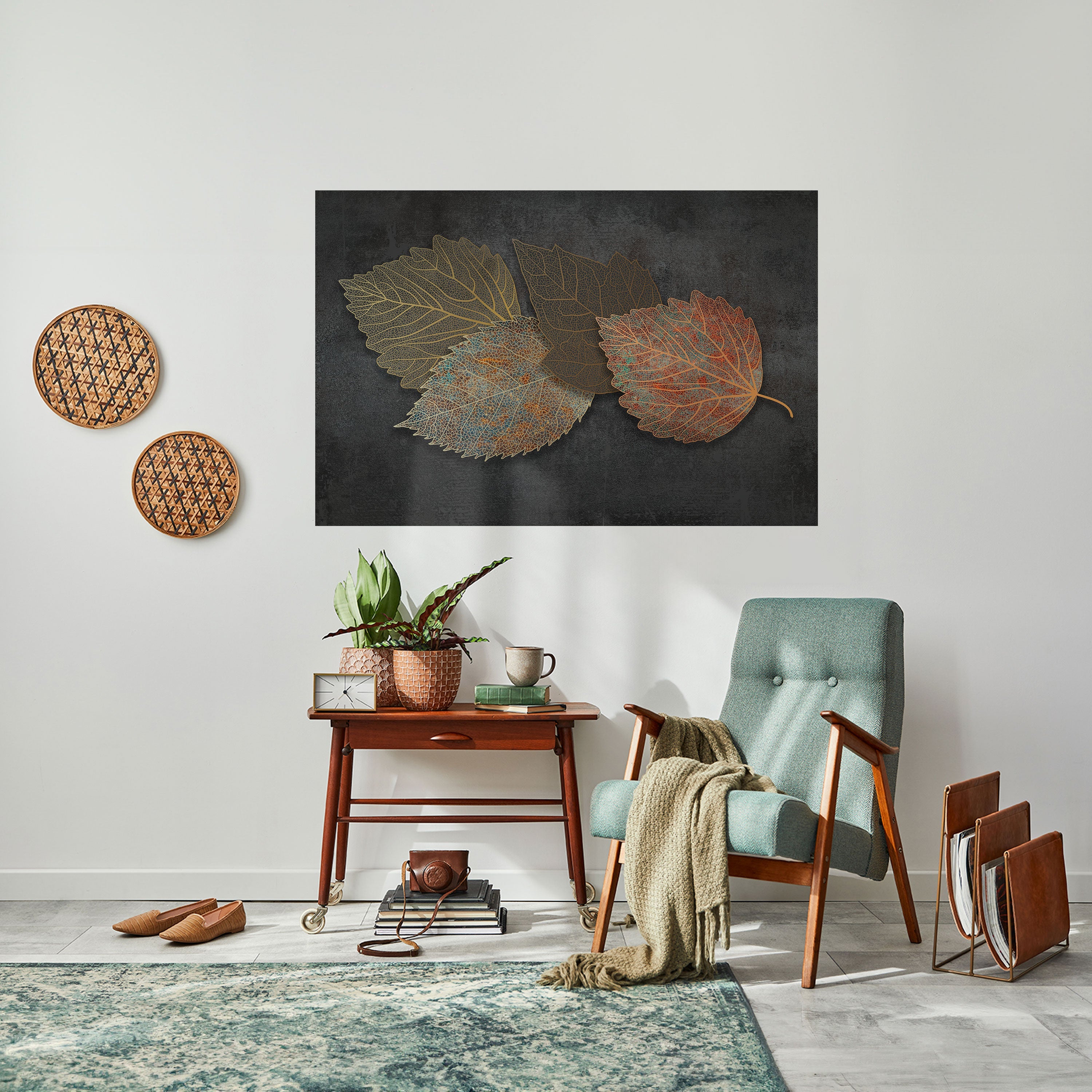 Affiche horizontale autocollante « FEUILLAGE EN VEDETTE »