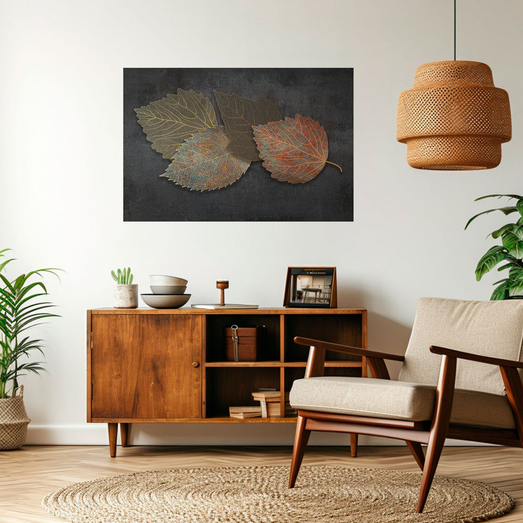 Affiche horizontale autocollante « FEUILLAGE EN VEDETTE »