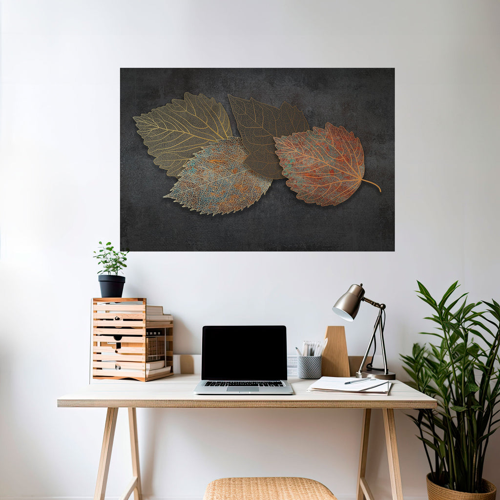 Affiche horizontale autocollante « FEUILLAGE EN VEDETTE »