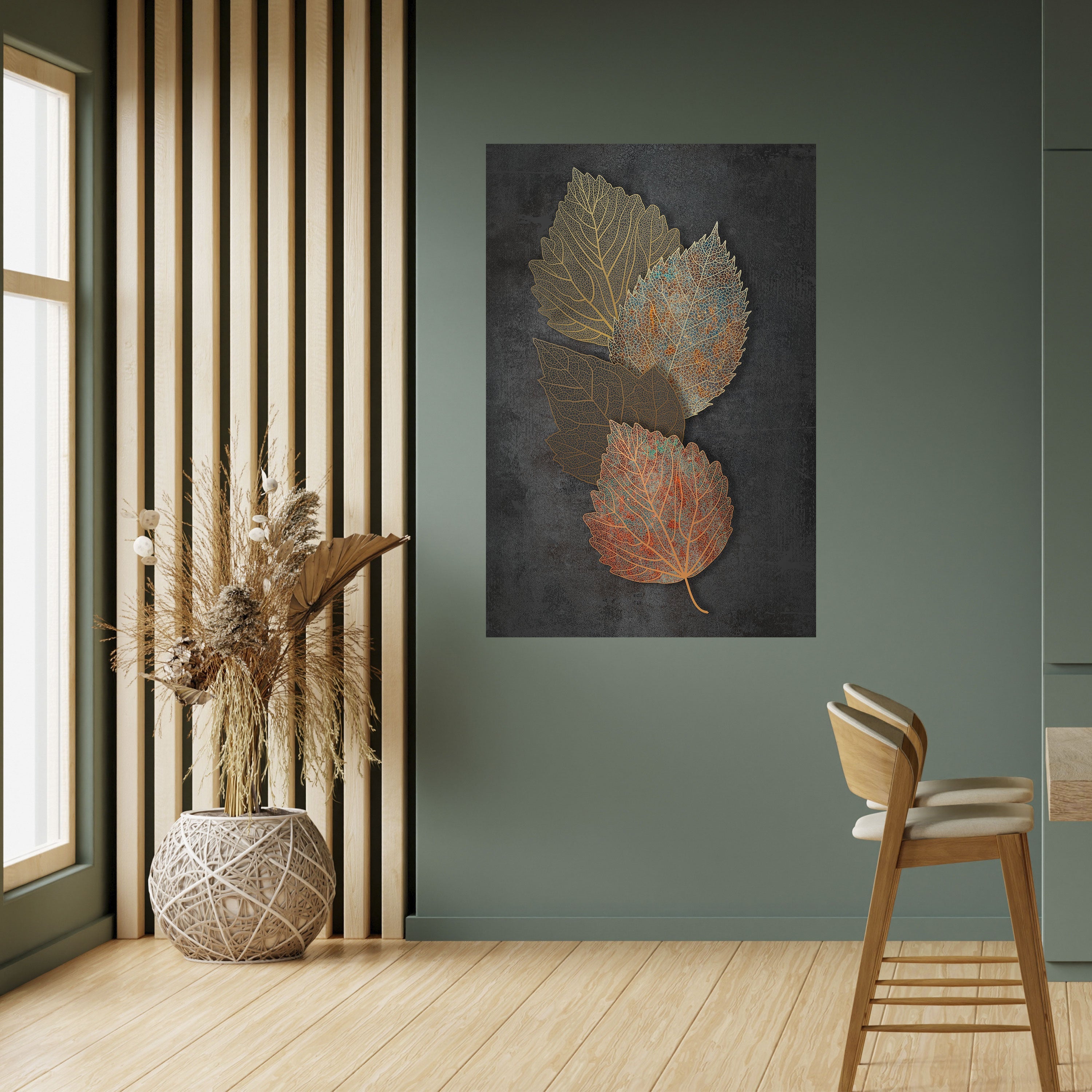 Affiche verticale autocollante « FEUILLAGE EN VEDETTE »