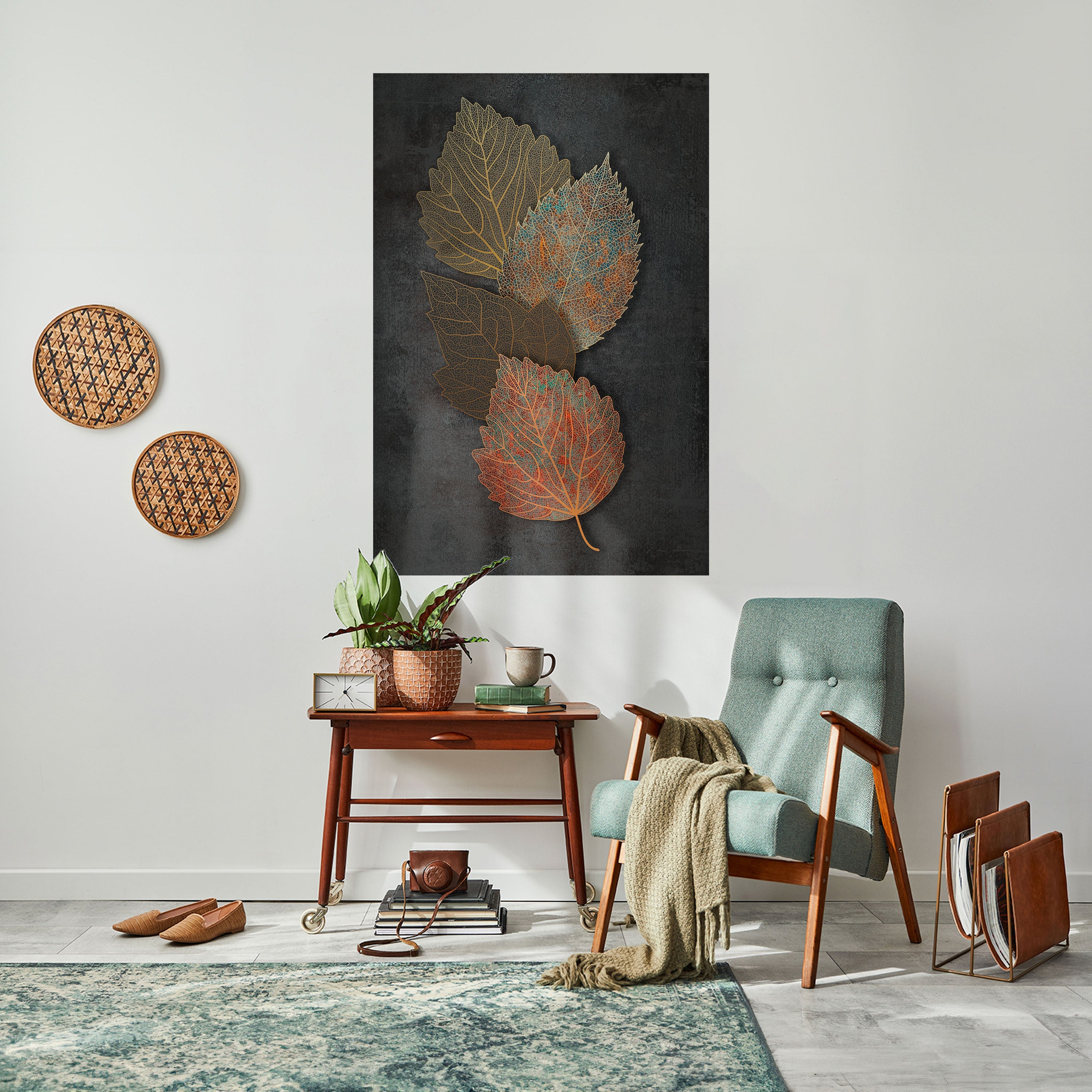 Affiche verticale autocollante « FEUILLAGE EN VEDETTE »