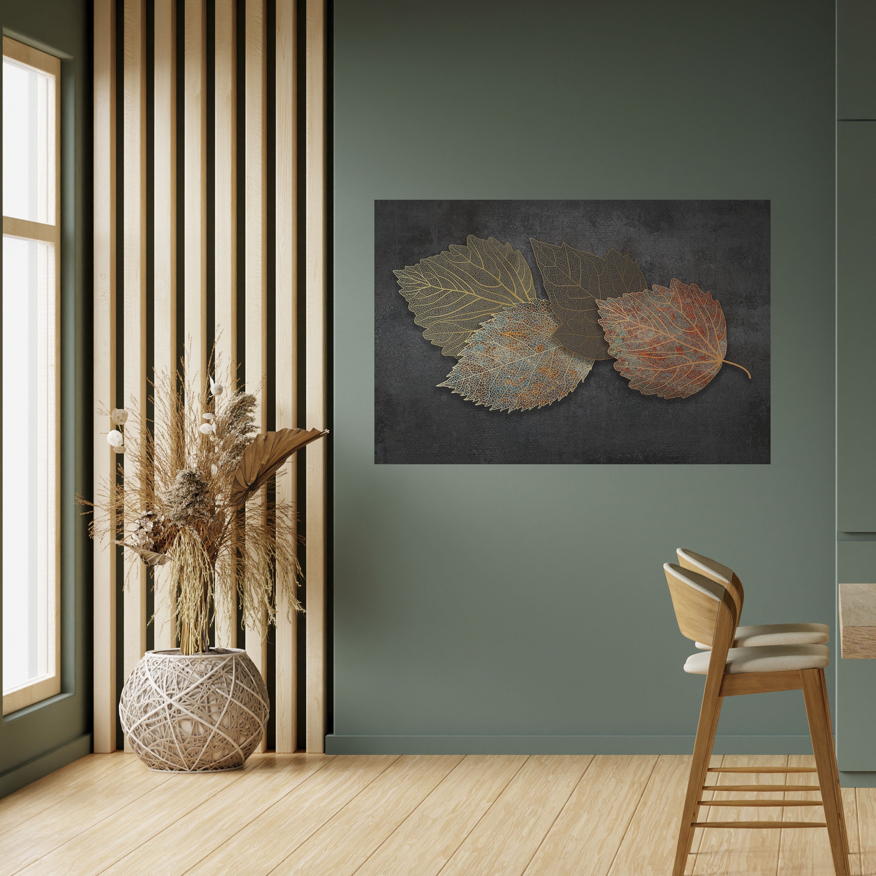 Affiche horizontale autocollante « FEUILLAGE EN VEDETTE »