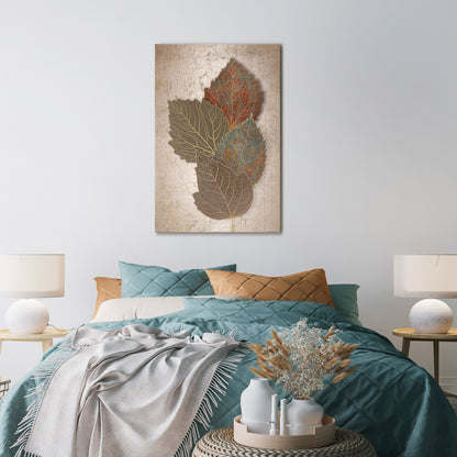 LEAVES OF TIME Vertical Canvas Print