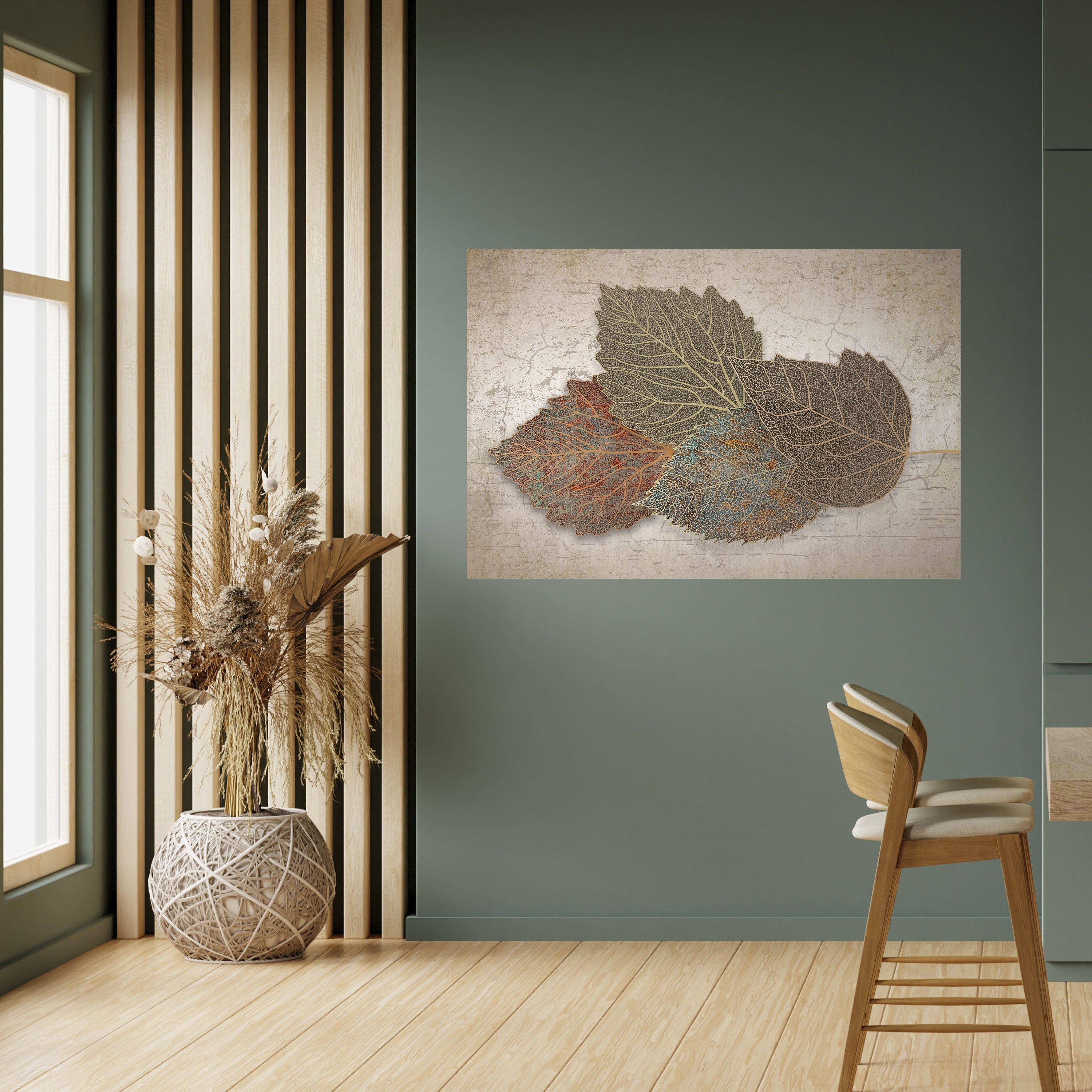 Affiche horizontale autocollante LEAVES OF TIME