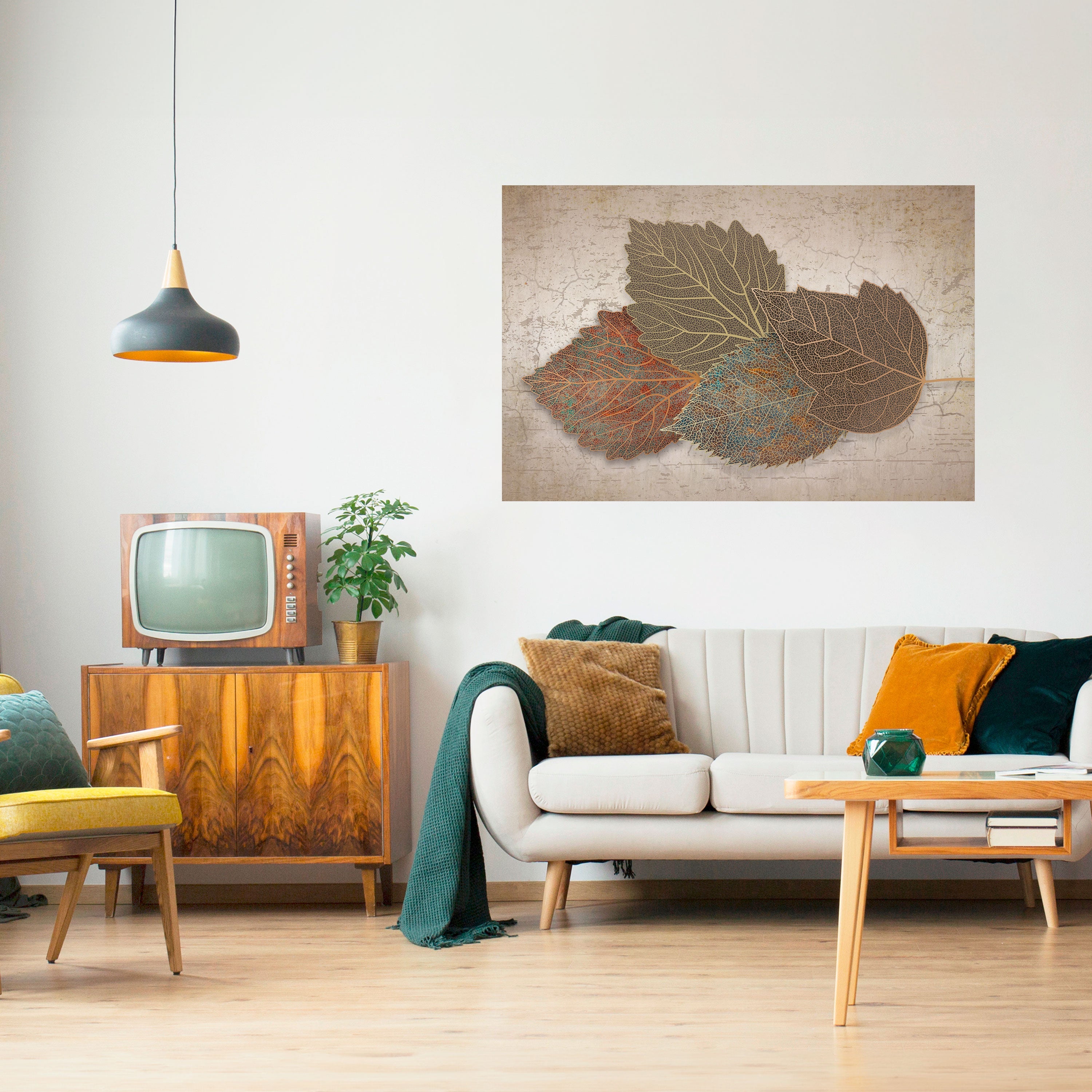 Affiche horizontale autocollante LEAVES OF TIME