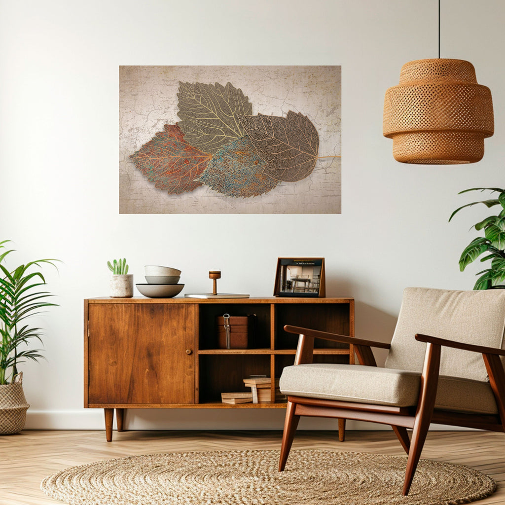 Affiche horizontale autocollante LEAVES OF TIME