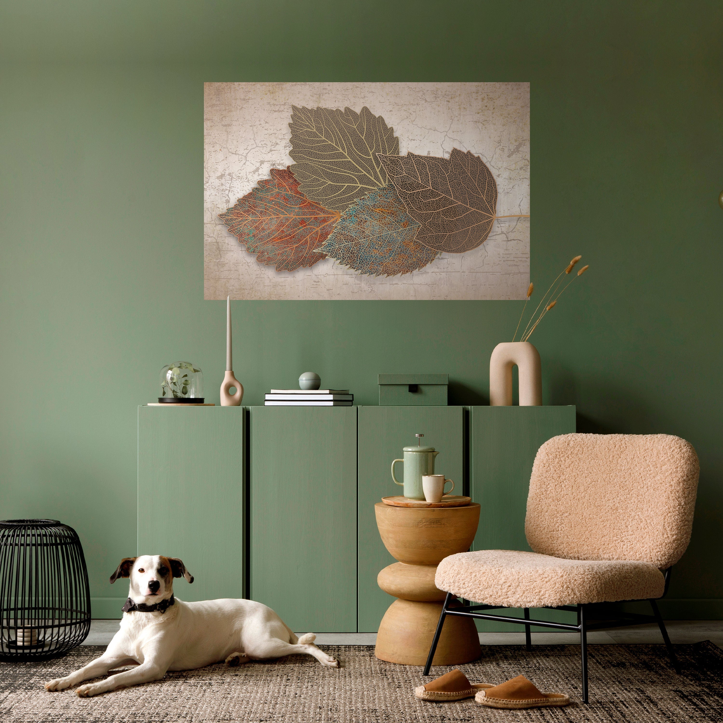 Affiche horizontale autocollante LEAVES OF TIME