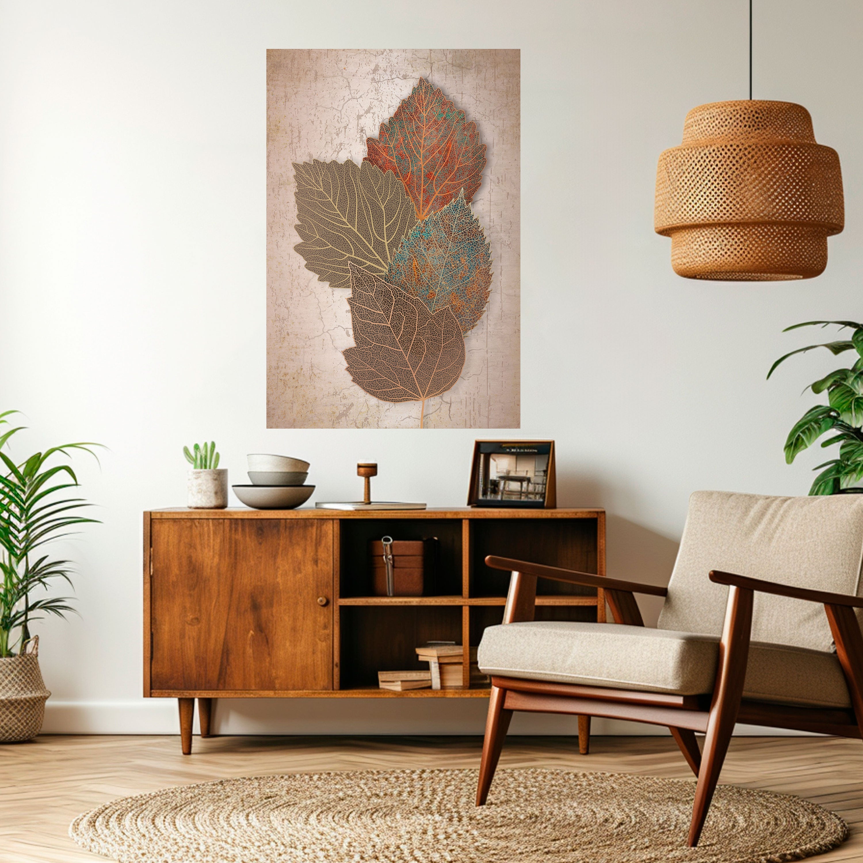 Affiche verticale autocollante LEAVES OF TIME