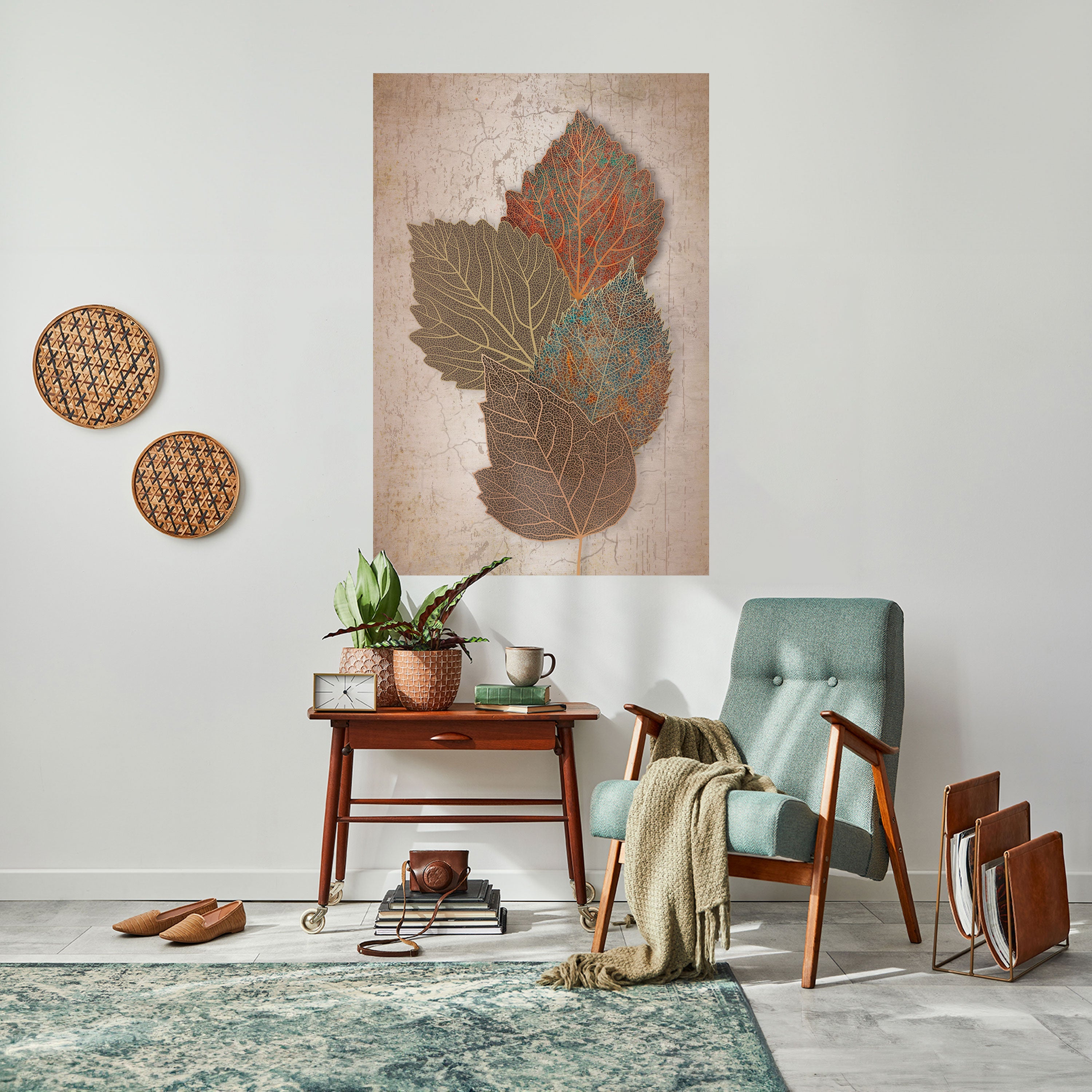 Affiche verticale autocollante LEAVES OF TIME