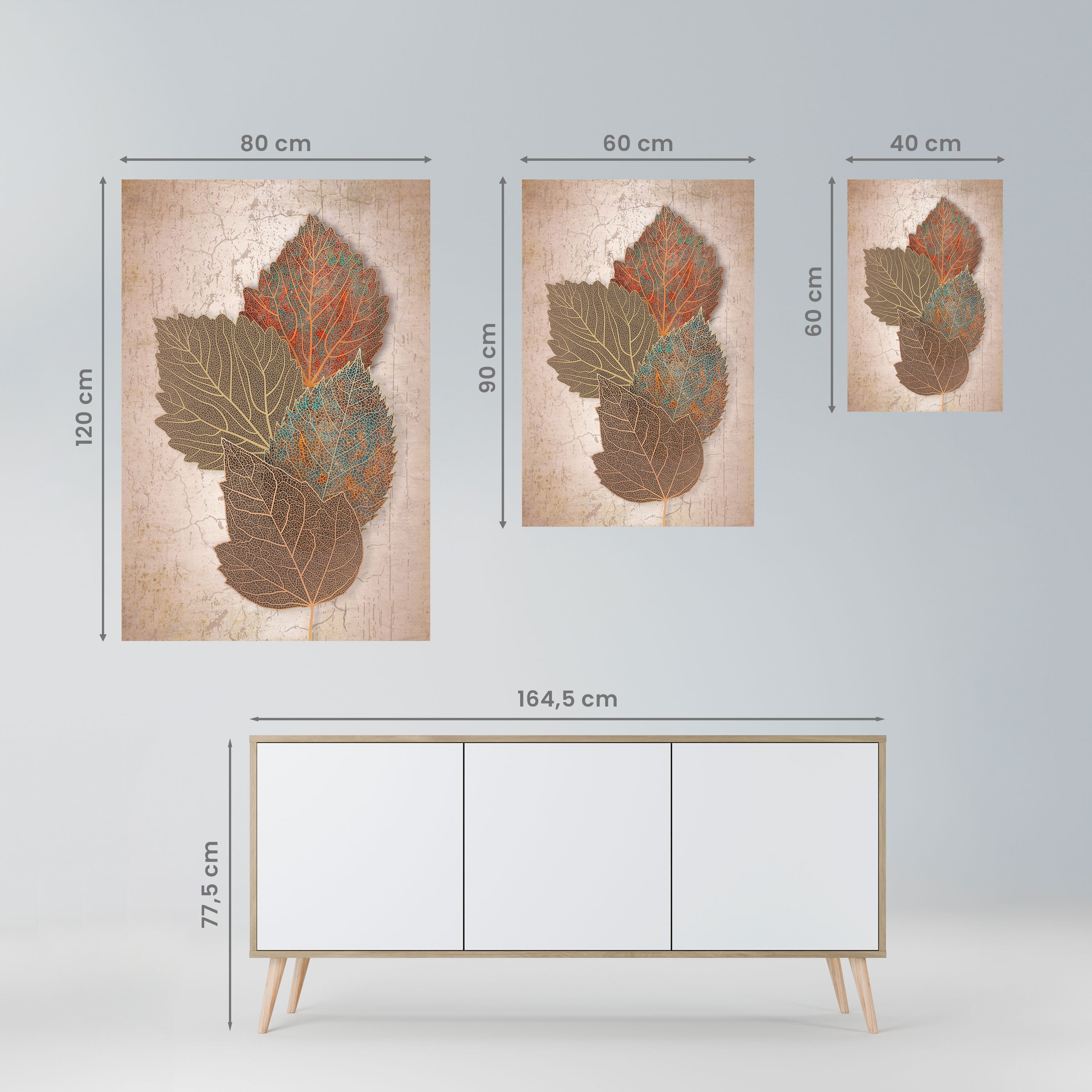 Affiche verticale autocollante LEAVES OF TIME