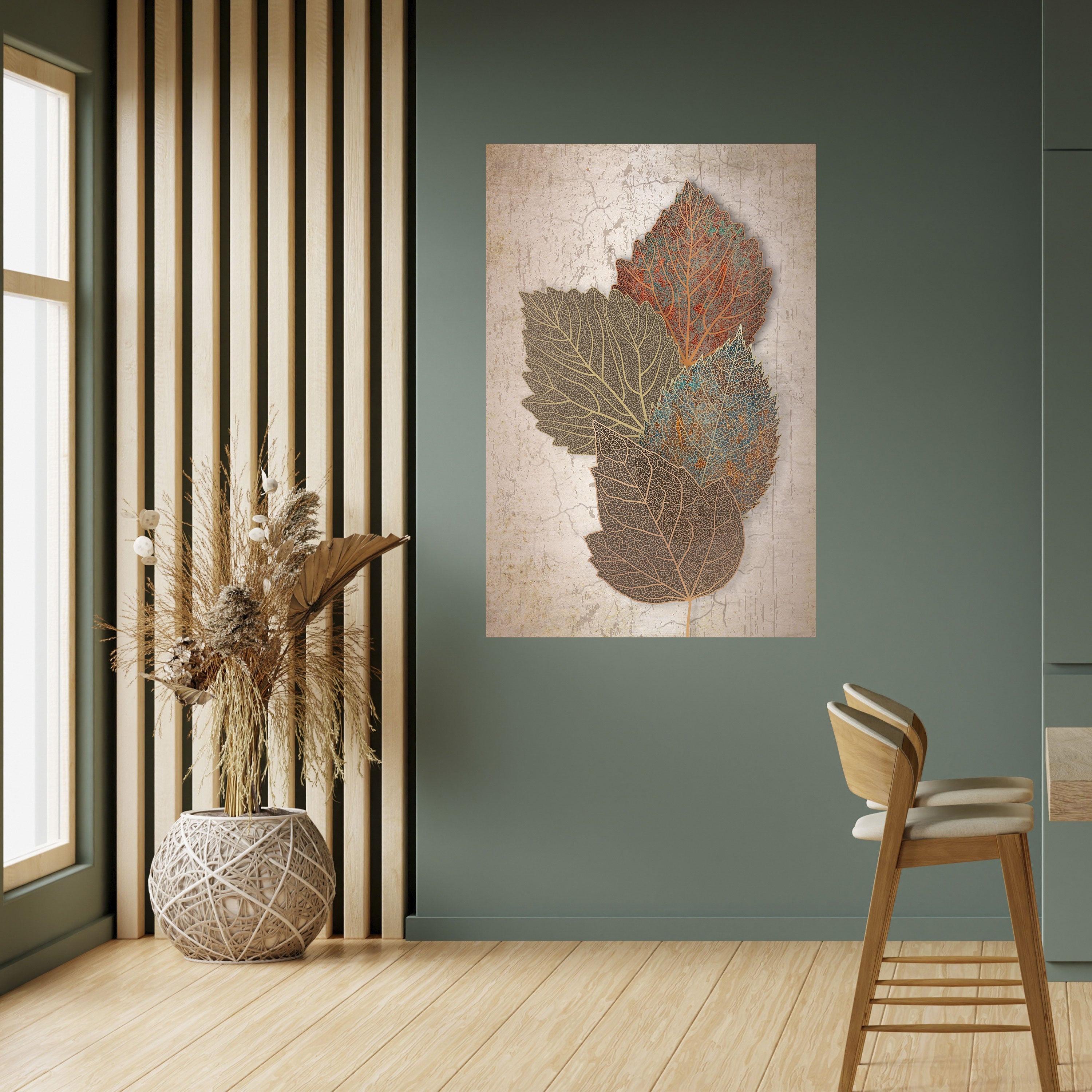 Affiche verticale autocollante LEAVES OF TIME