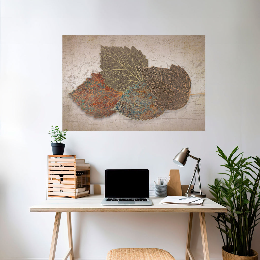 Affiche horizontale autocollante LEAVES OF TIME