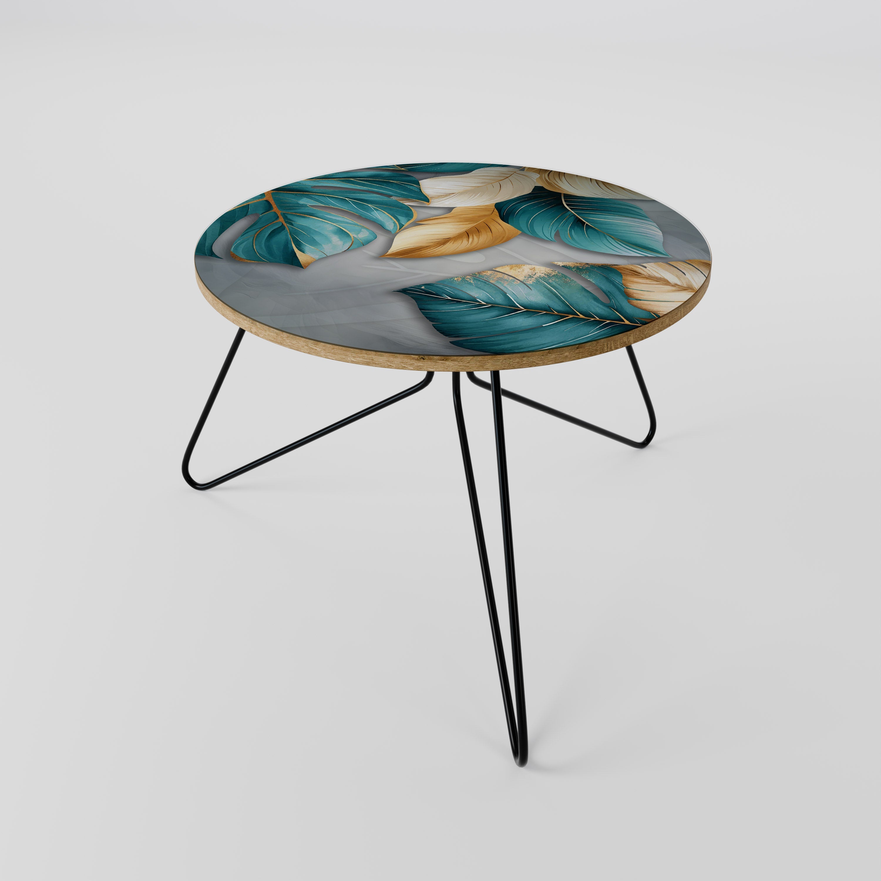 Table basse ÉLÉGANCE EN FEUILLES 60