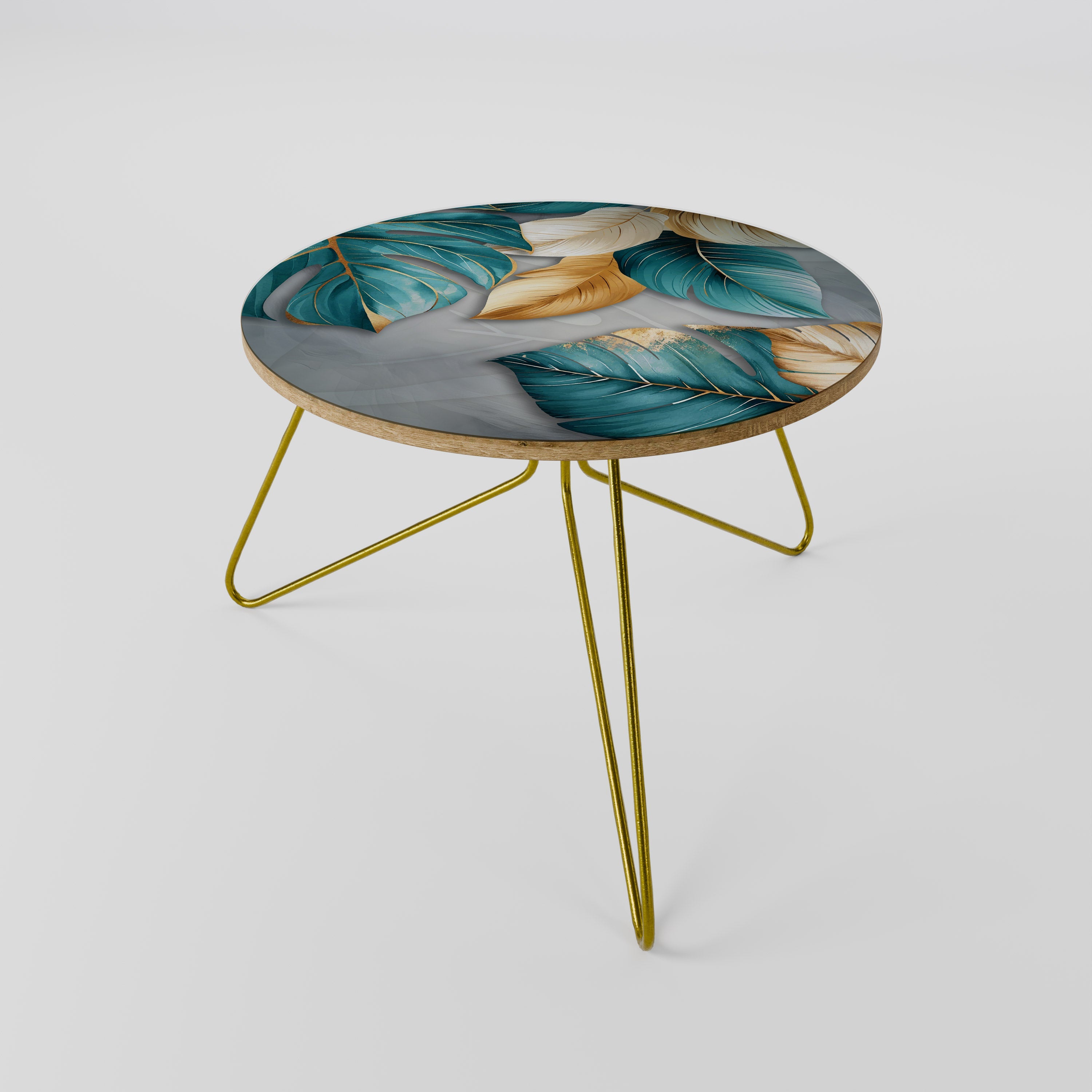 Table basse ÉLÉGANCE EN FEUILLES 60