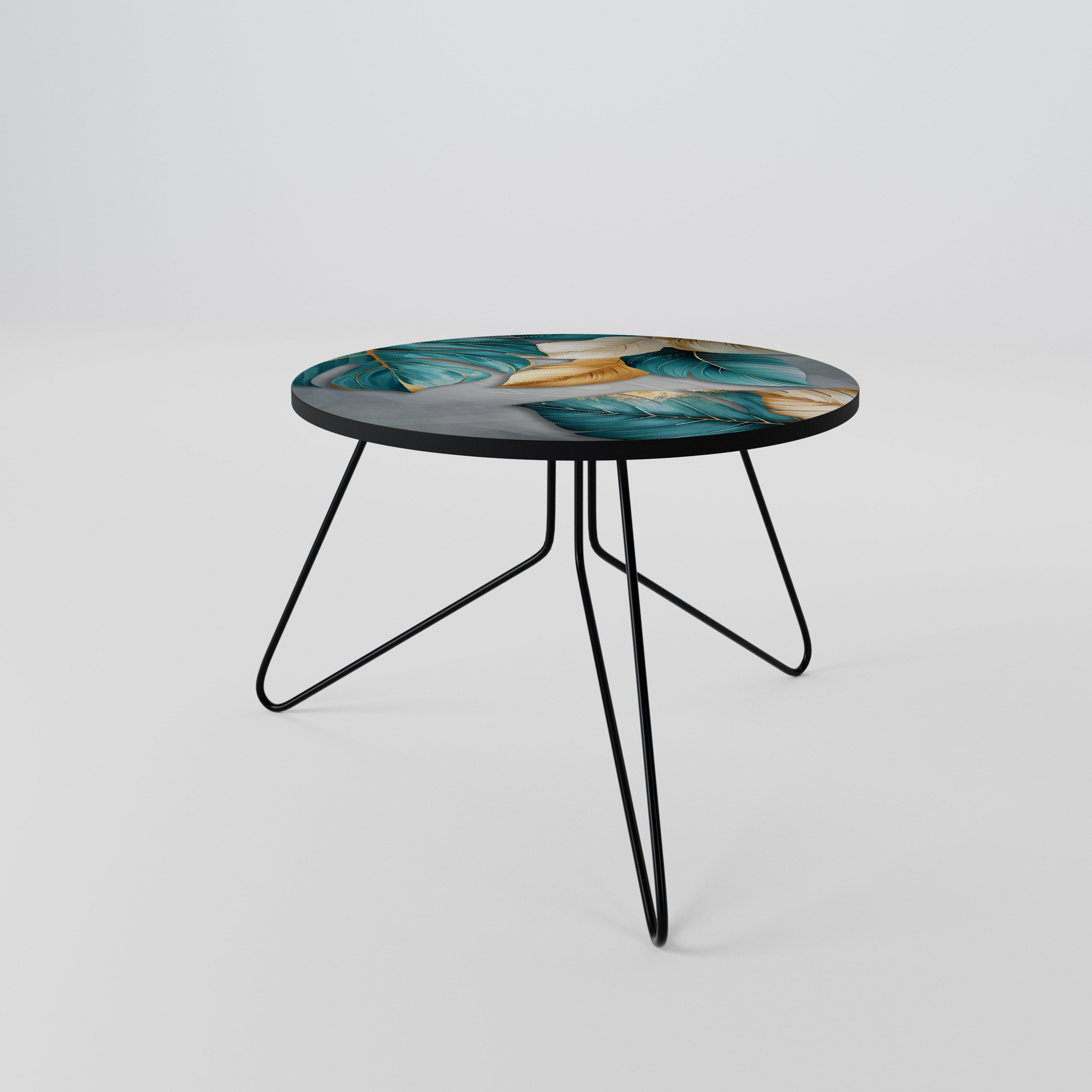 Table basse ÉLÉGANCE EN FEUILLES 60