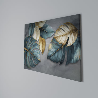 ELEGANCE IN LEAVES Horizontal Canvas Print