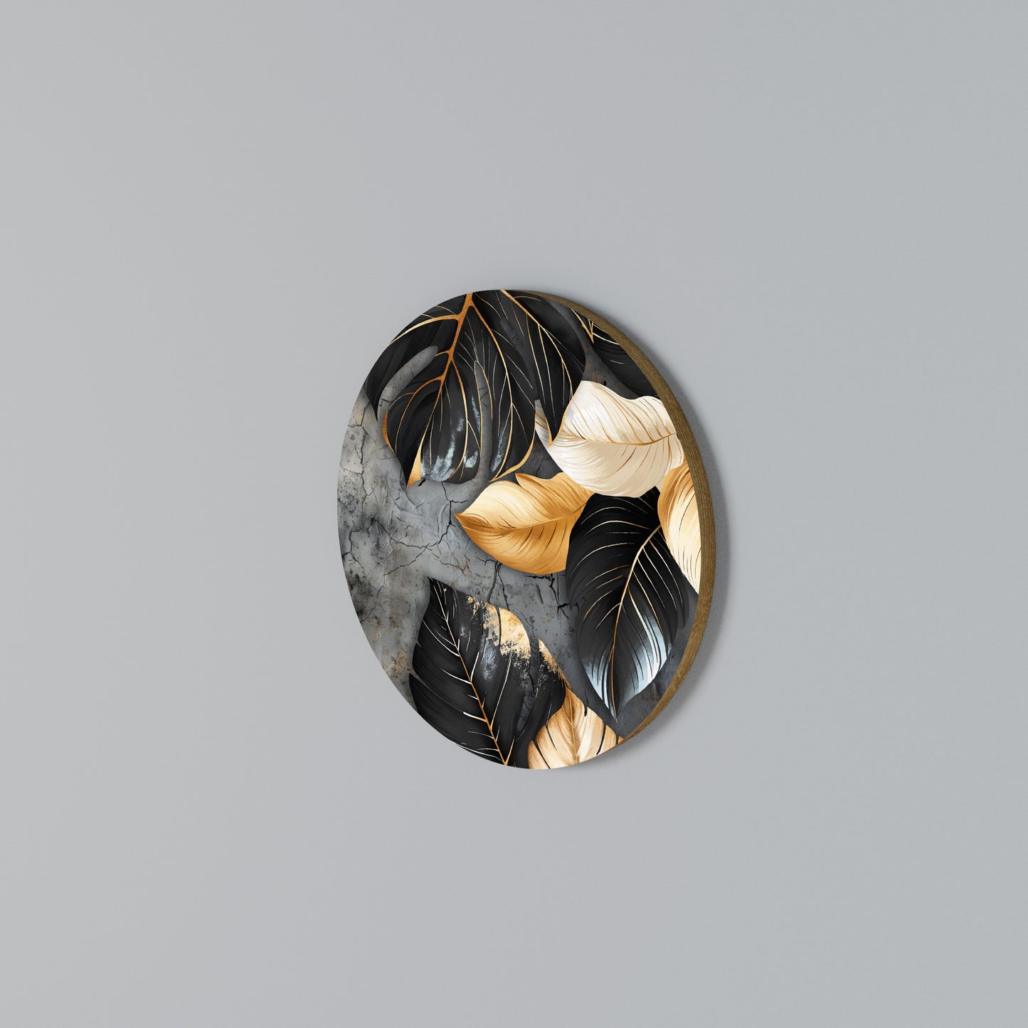 NATURE'S DARK EMBRACE Round Wall Art