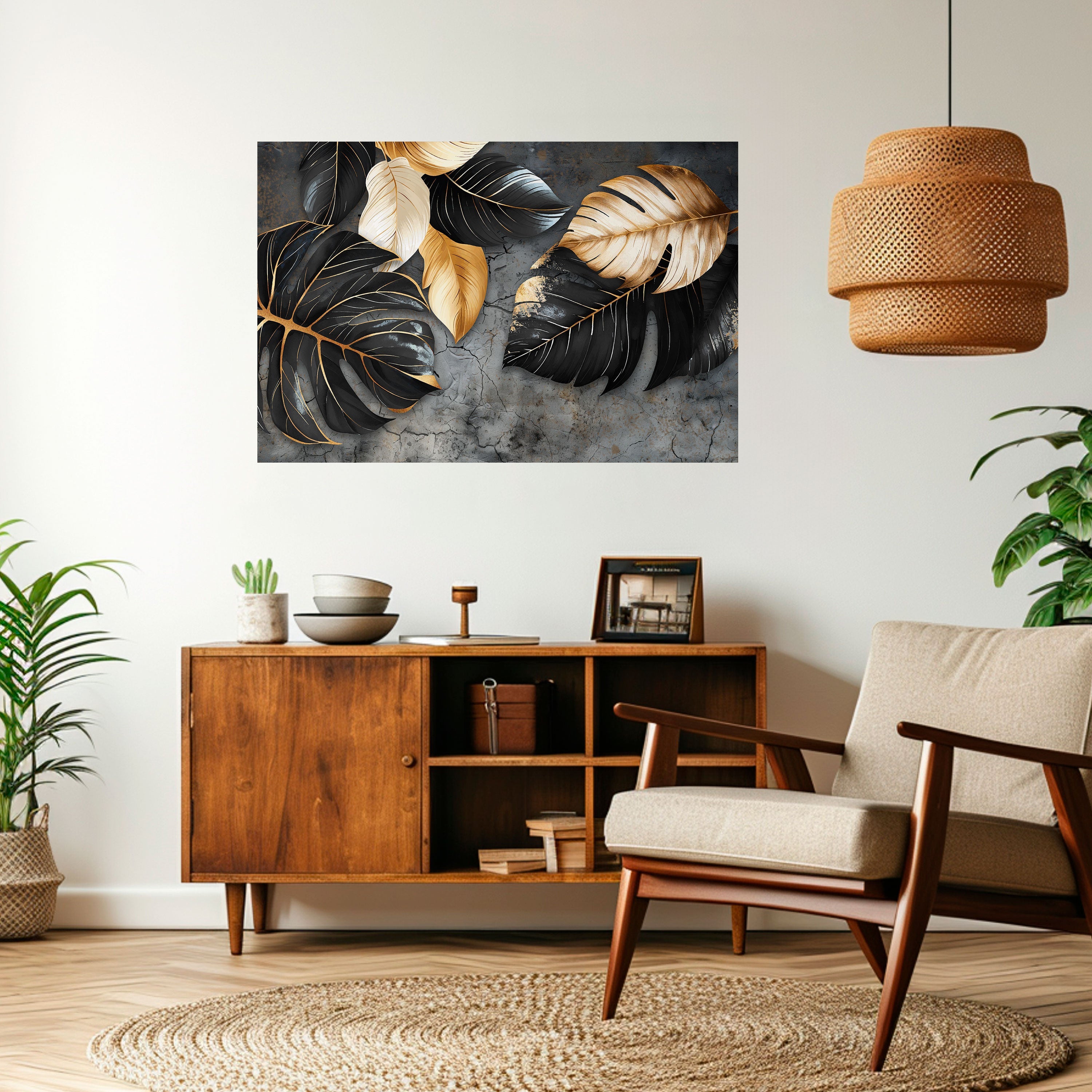 Affiche horizontale autocollante « L'ÉTREINTE SOMBRE DE LA NATURE »