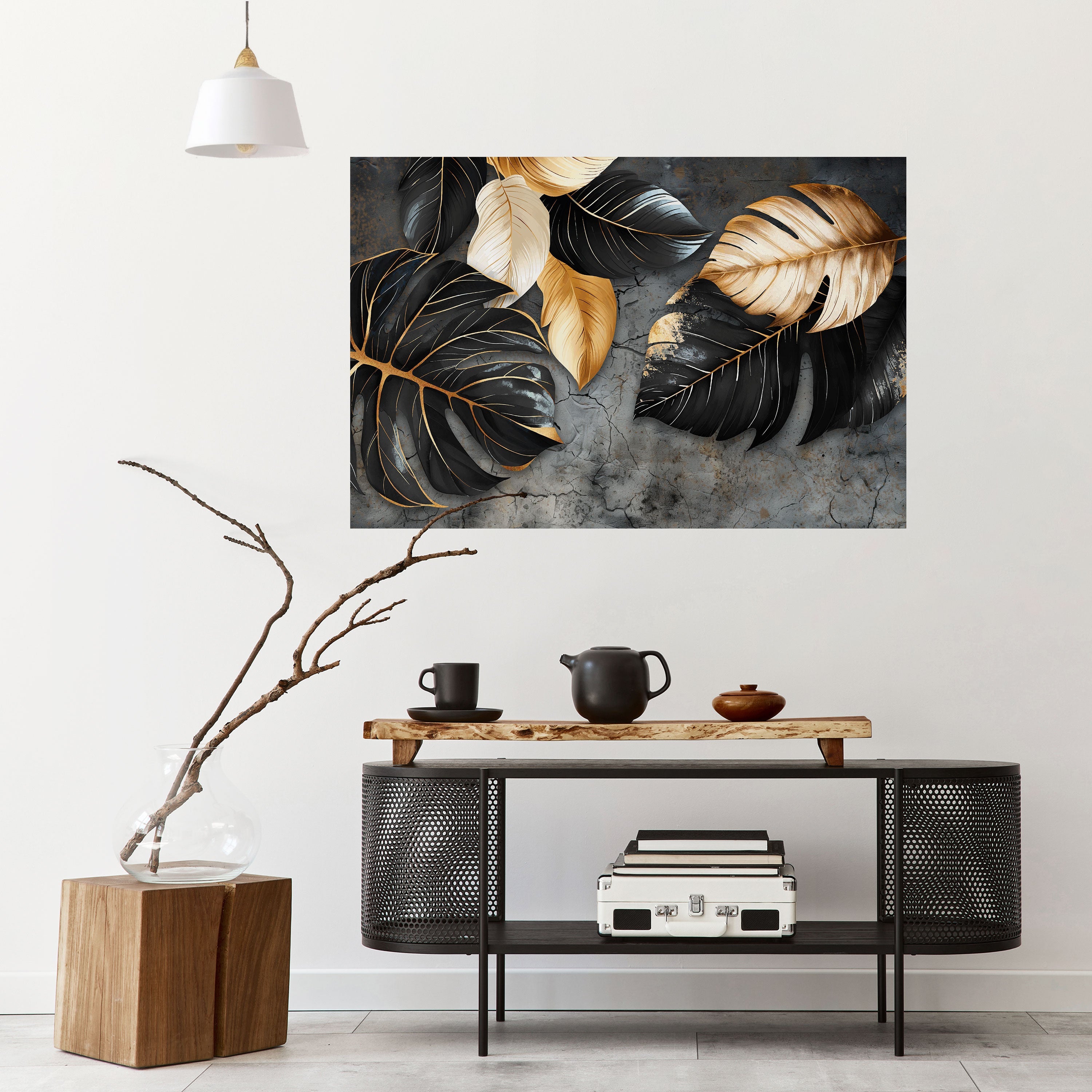 Affiche horizontale autocollante « L'ÉTREINTE SOMBRE DE LA NATURE »