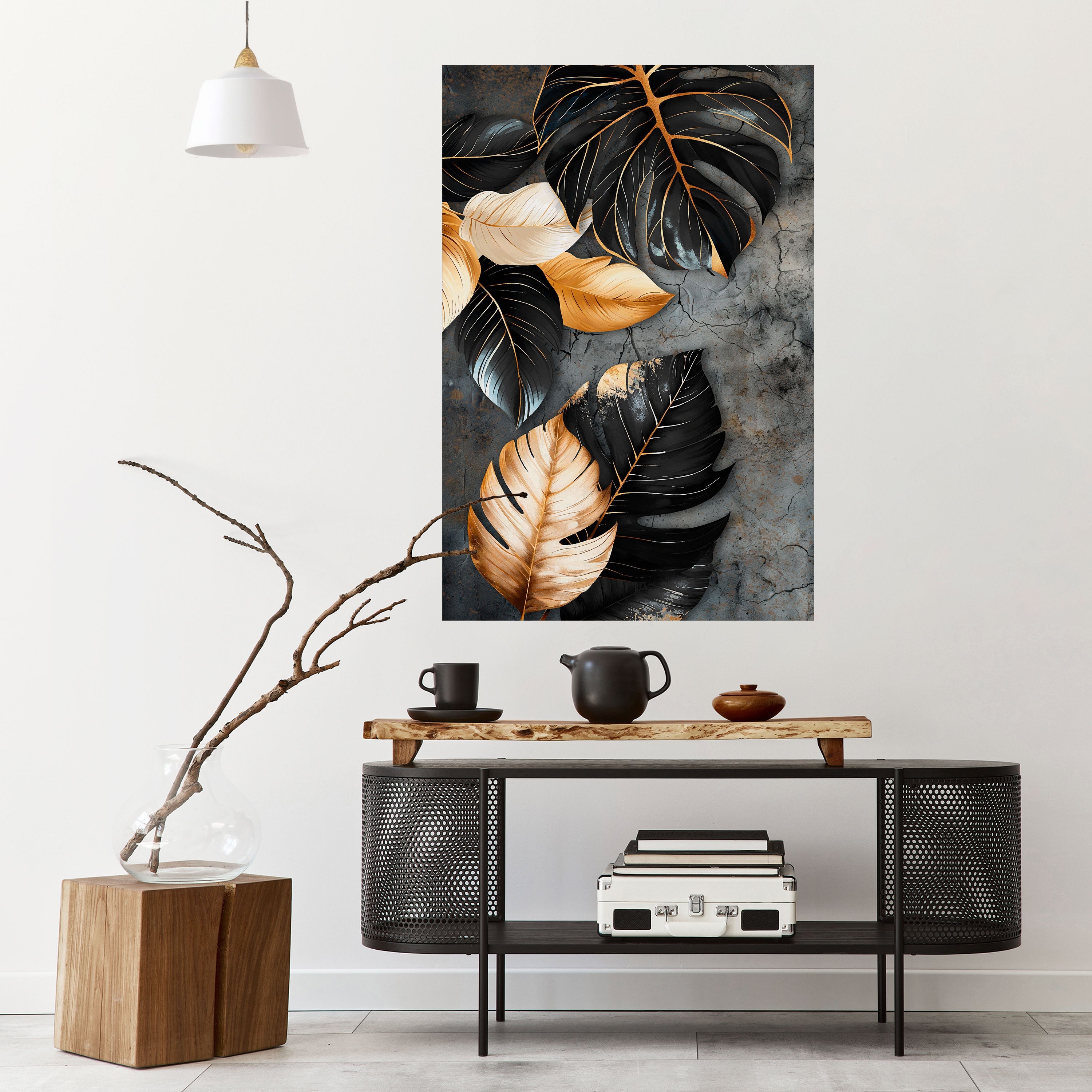 Affiche verticale autocollante « L'ÉTREINTE SOMBRE DE LA NATURE »