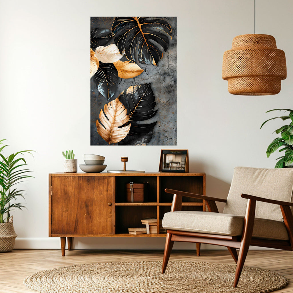 Affiche verticale autocollante « L'ÉTREINTE SOMBRE DE LA NATURE »