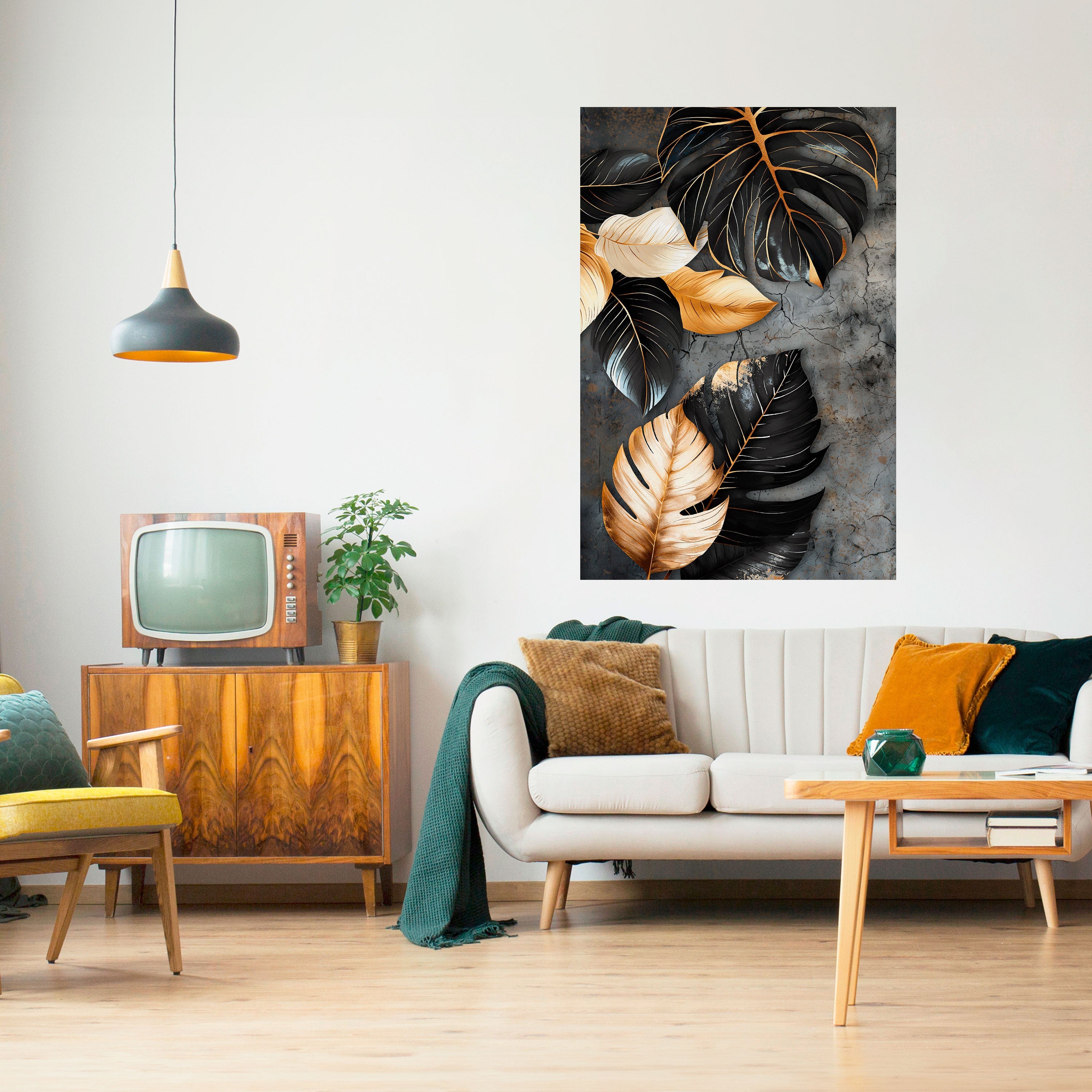 Affiche verticale autocollante « L'ÉTREINTE SOMBRE DE LA NATURE »