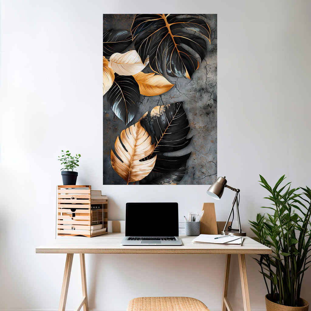 Affiche verticale autocollante « L'ÉTREINTE SOMBRE DE LA NATURE »