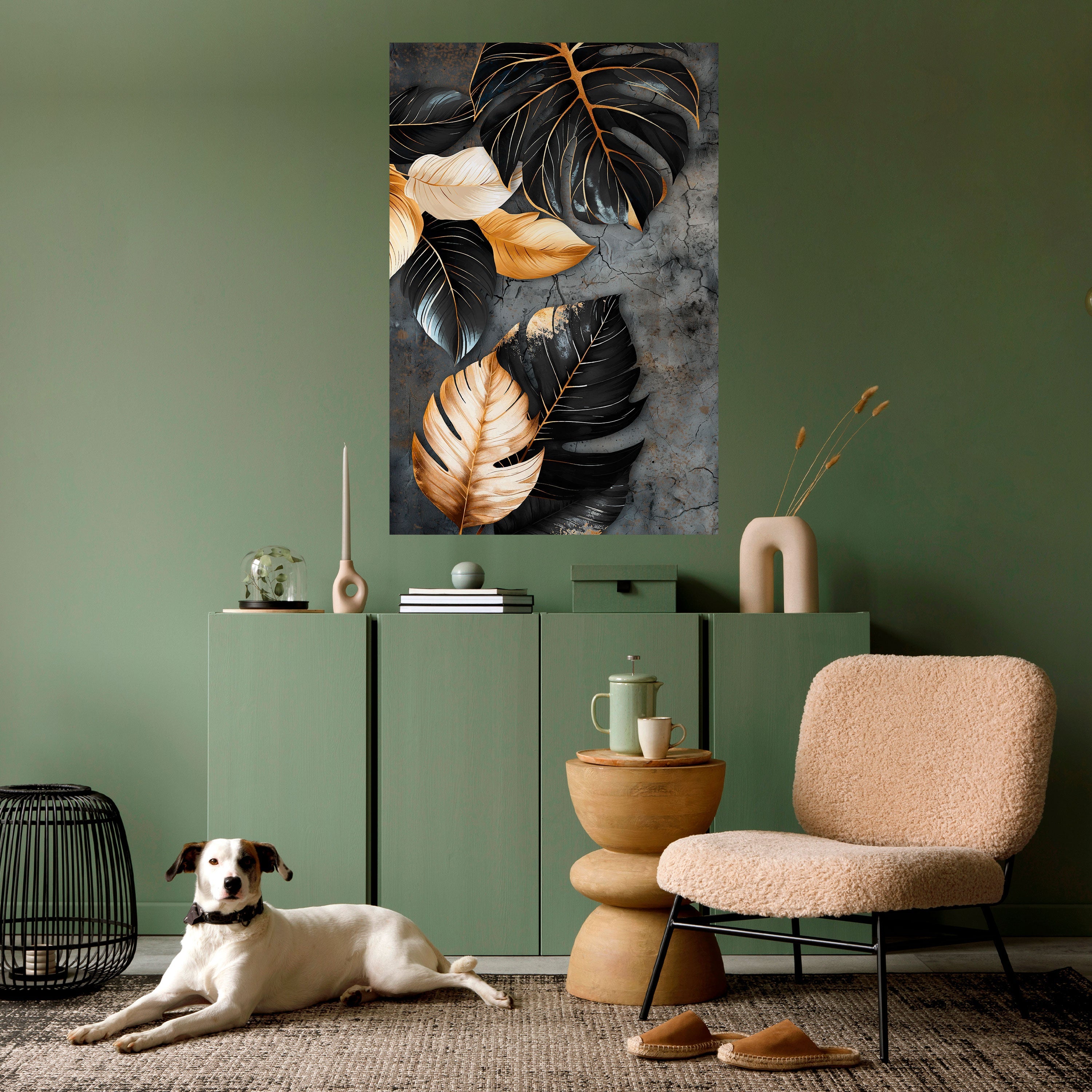 Affiche verticale autocollante « L'ÉTREINTE SOMBRE DE LA NATURE »