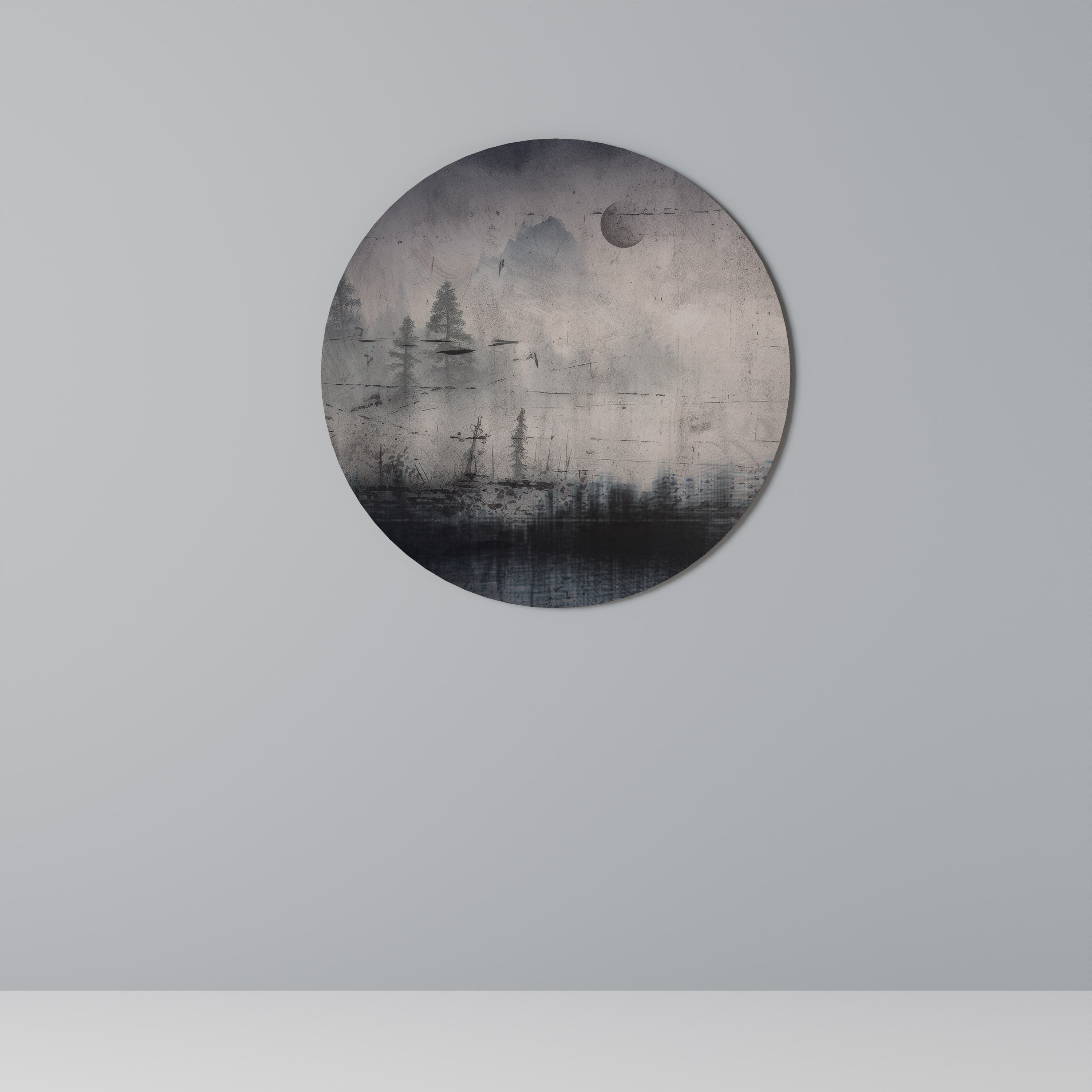 ECLIPSE DE SÉRÉNITÉ Art mural rond