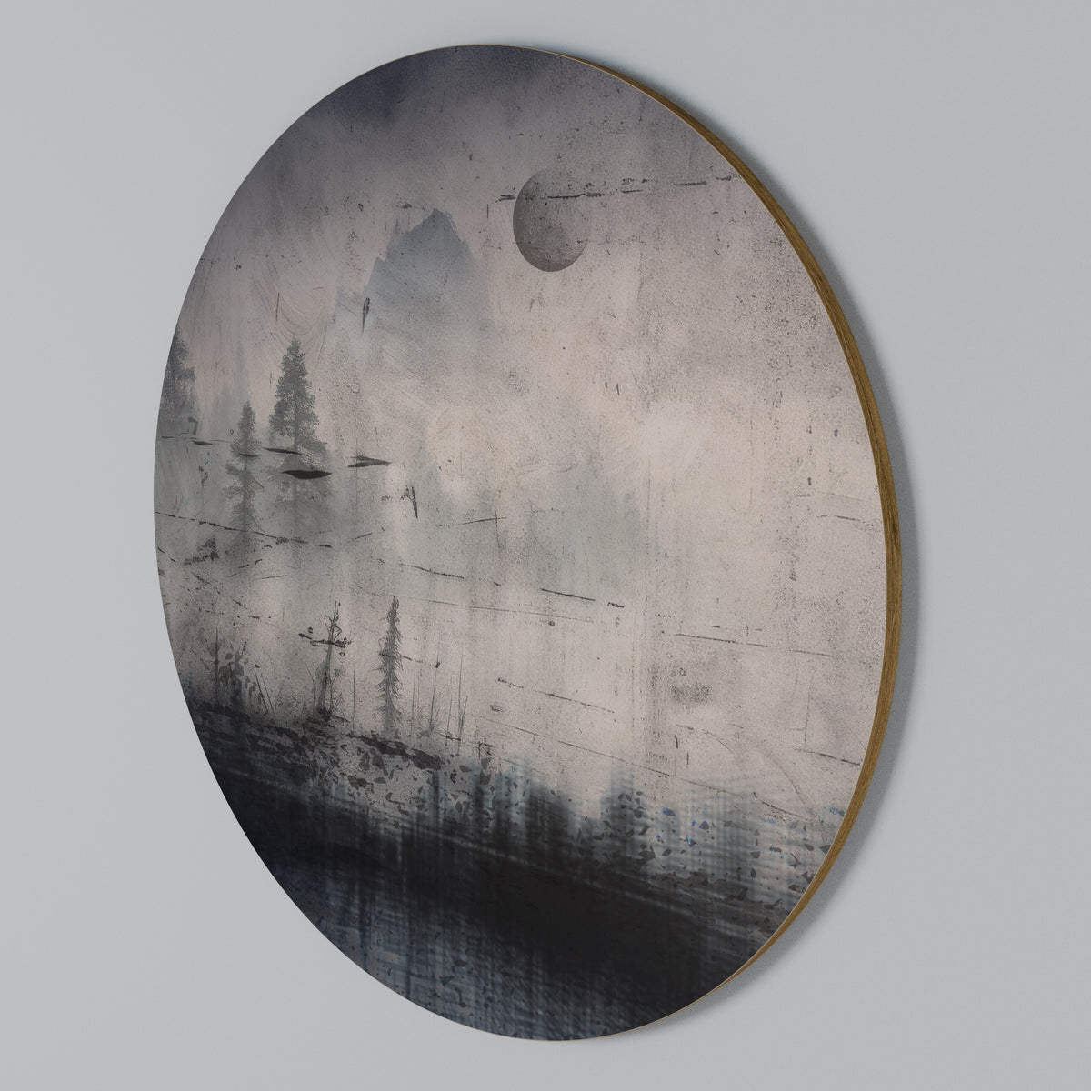 ECLIPSE OF SERENITY Round Wall Art