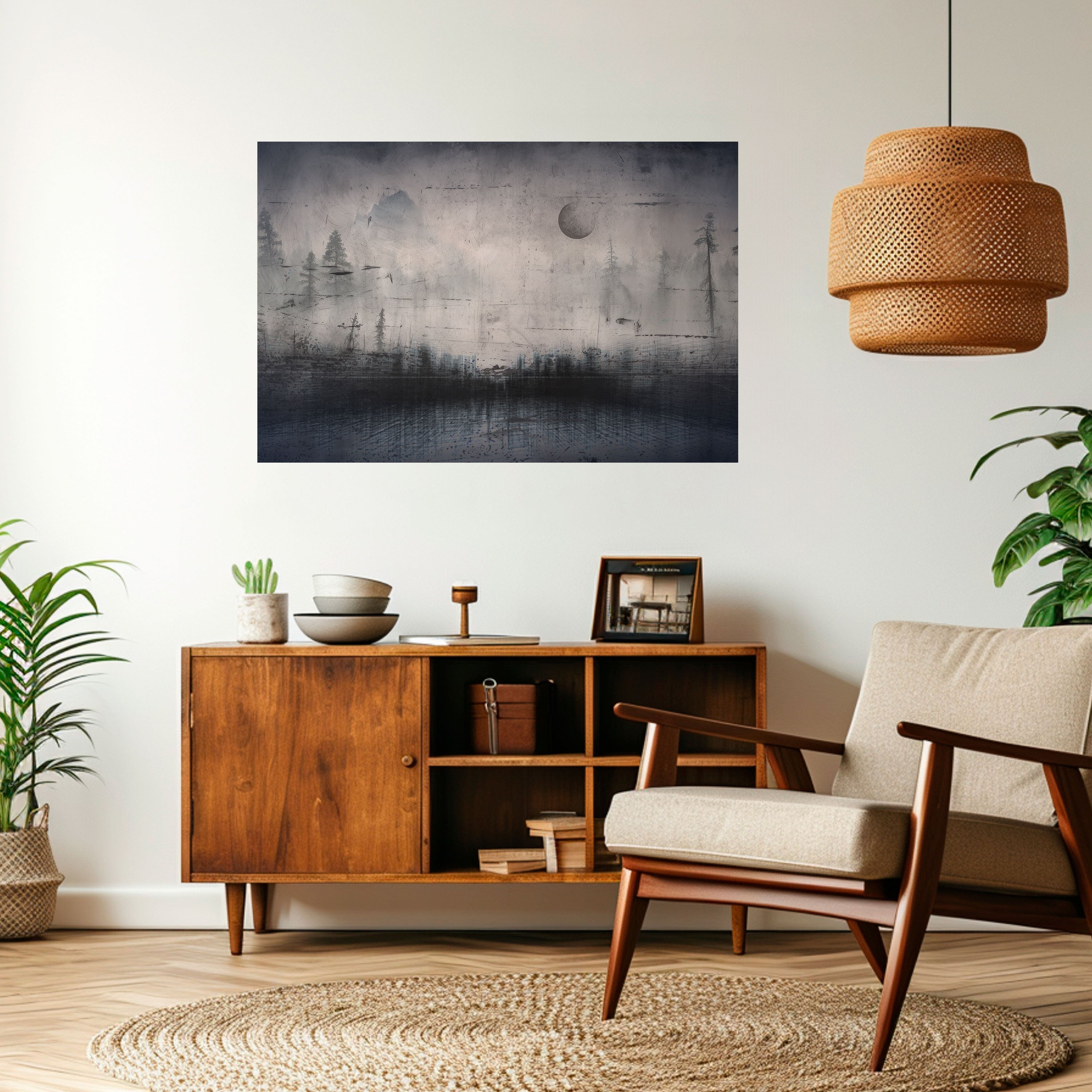 Affiche horizontale autocollante « ÉCLIPSE DE SÉRÉNITÉ »