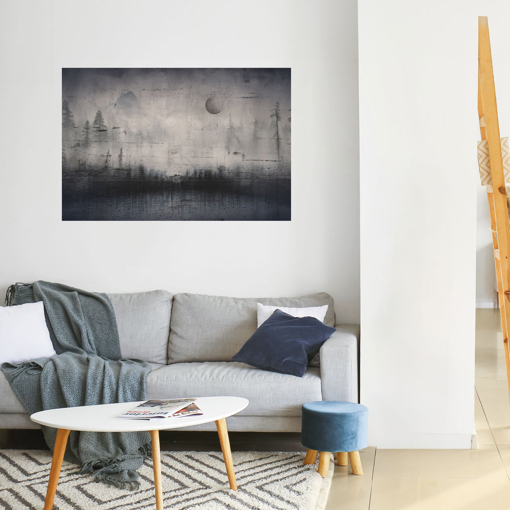 Affiche horizontale autocollante « ÉCLIPSE DE SÉRÉNITÉ »