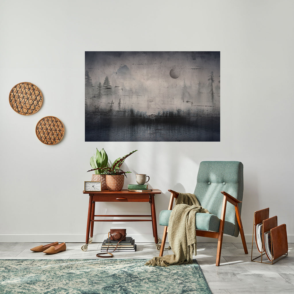 Affiche horizontale autocollante « ÉCLIPSE DE SÉRÉNITÉ »