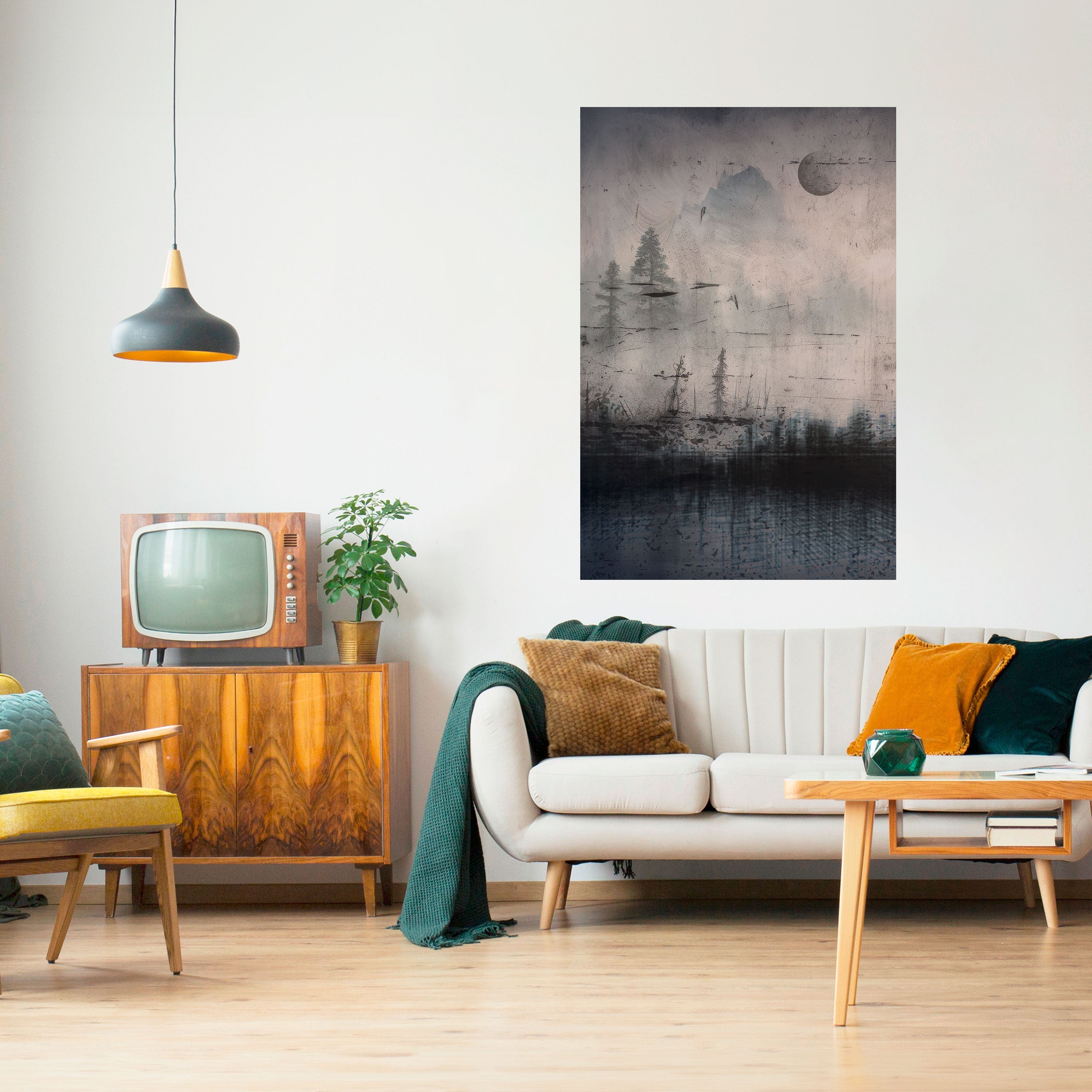 Affiche verticale autocollante « ÉCLIPSE DE SÉRÉNITÉ »