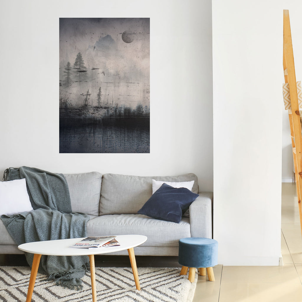 Affiche verticale autocollante « ÉCLIPSE DE SÉRÉNITÉ »