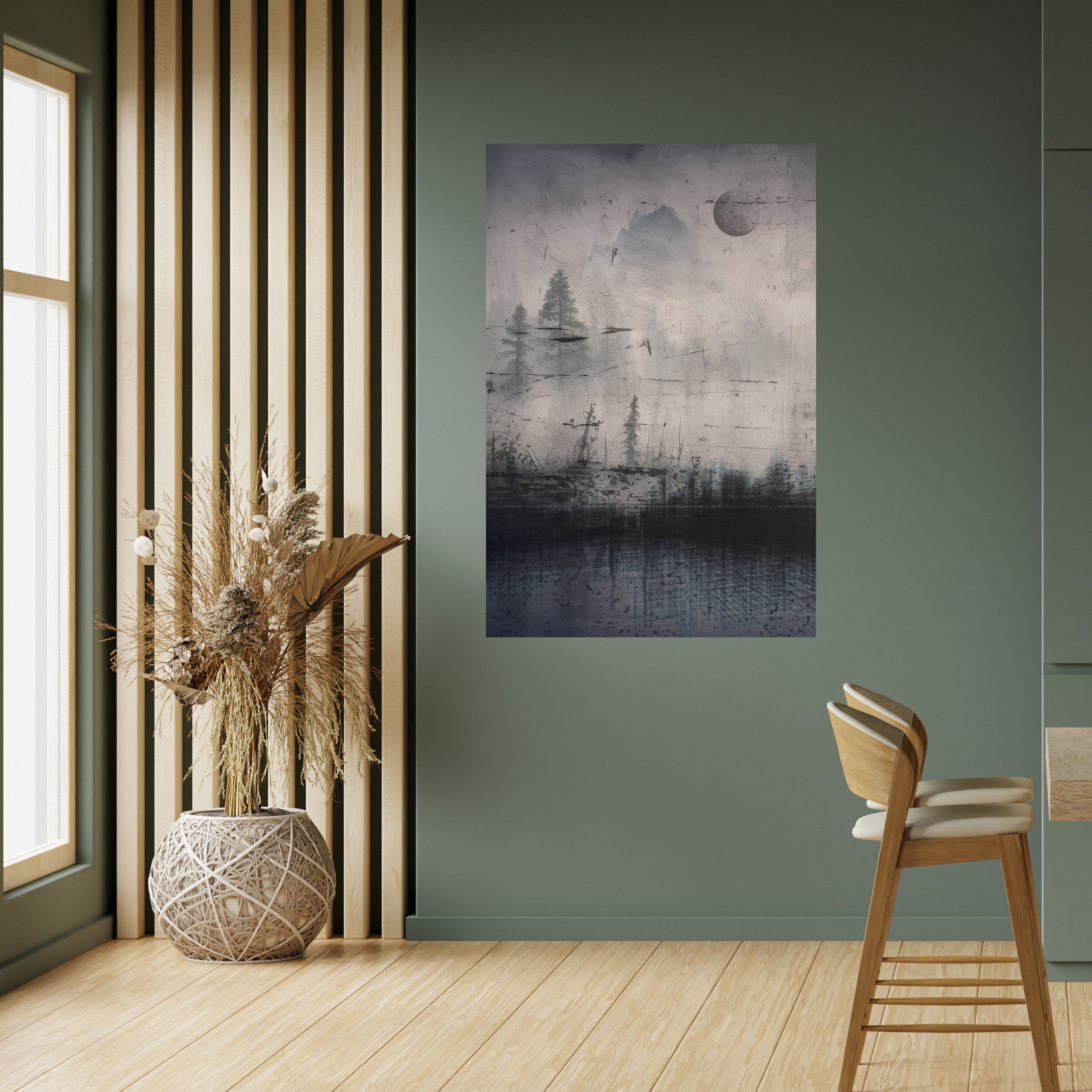 Affiche verticale autocollante « ÉCLIPSE DE SÉRÉNITÉ »