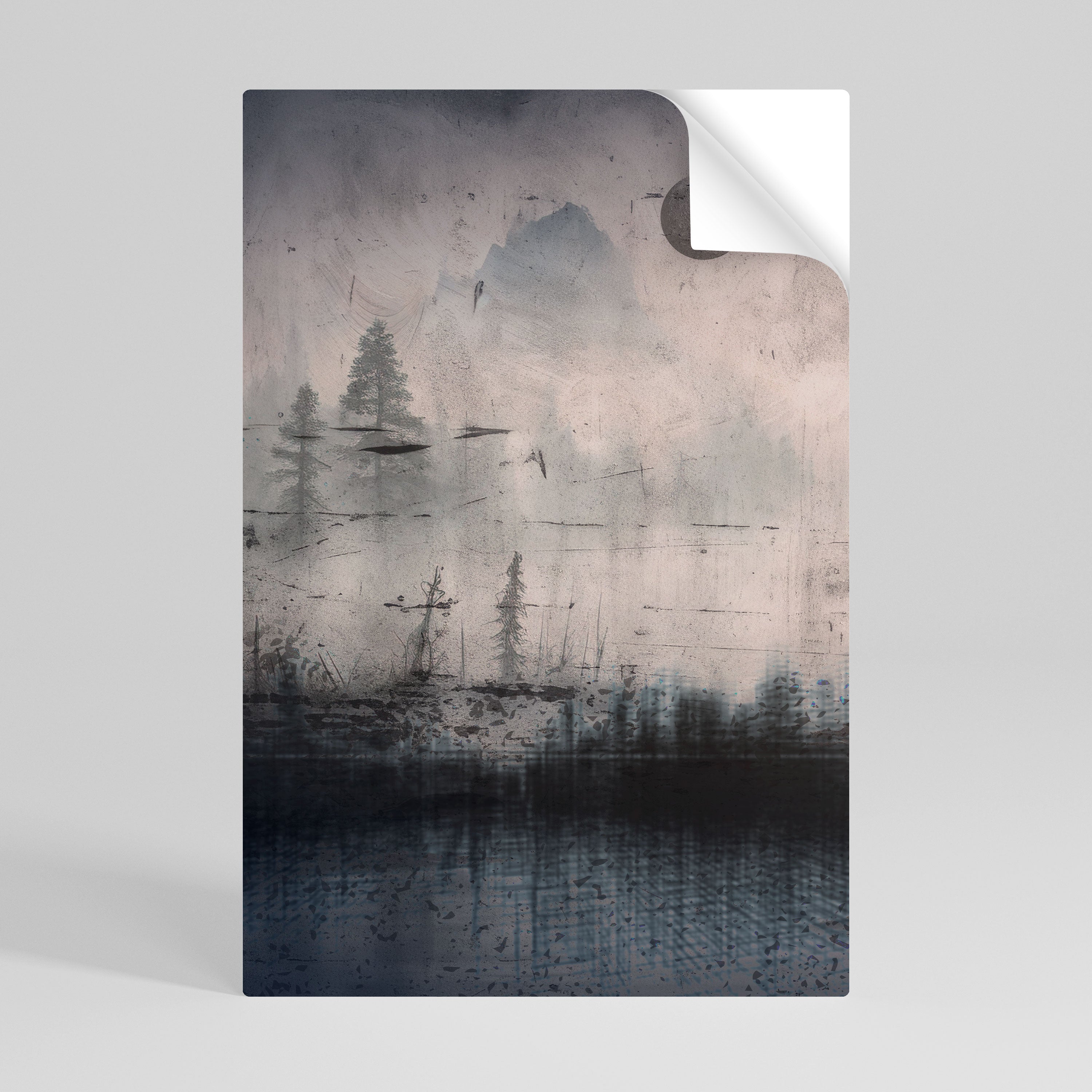 ECLIPSE OF SERENITY Peel and Stick Vertical Poster