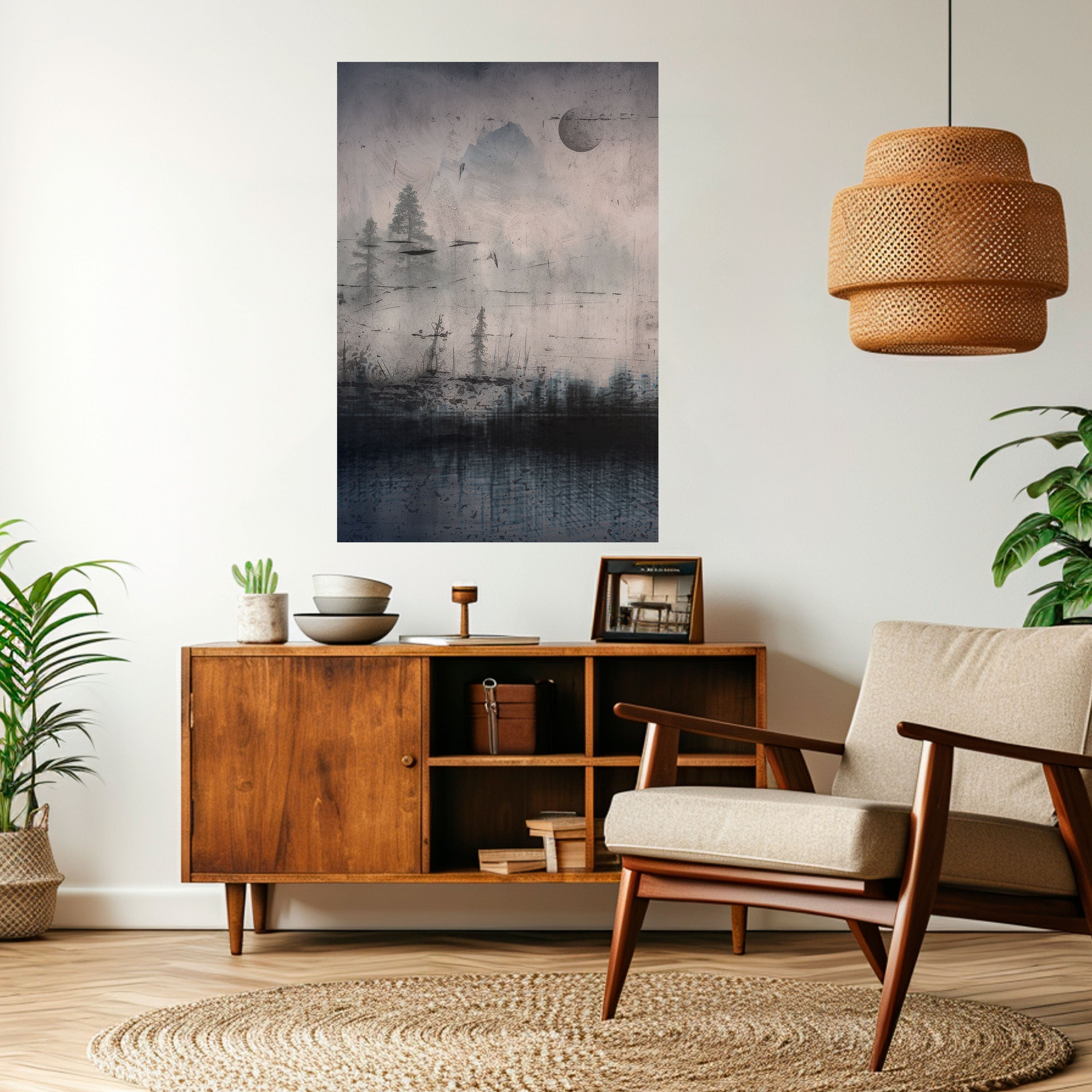 Affiche verticale autocollante « ÉCLIPSE DE SÉRÉNITÉ »