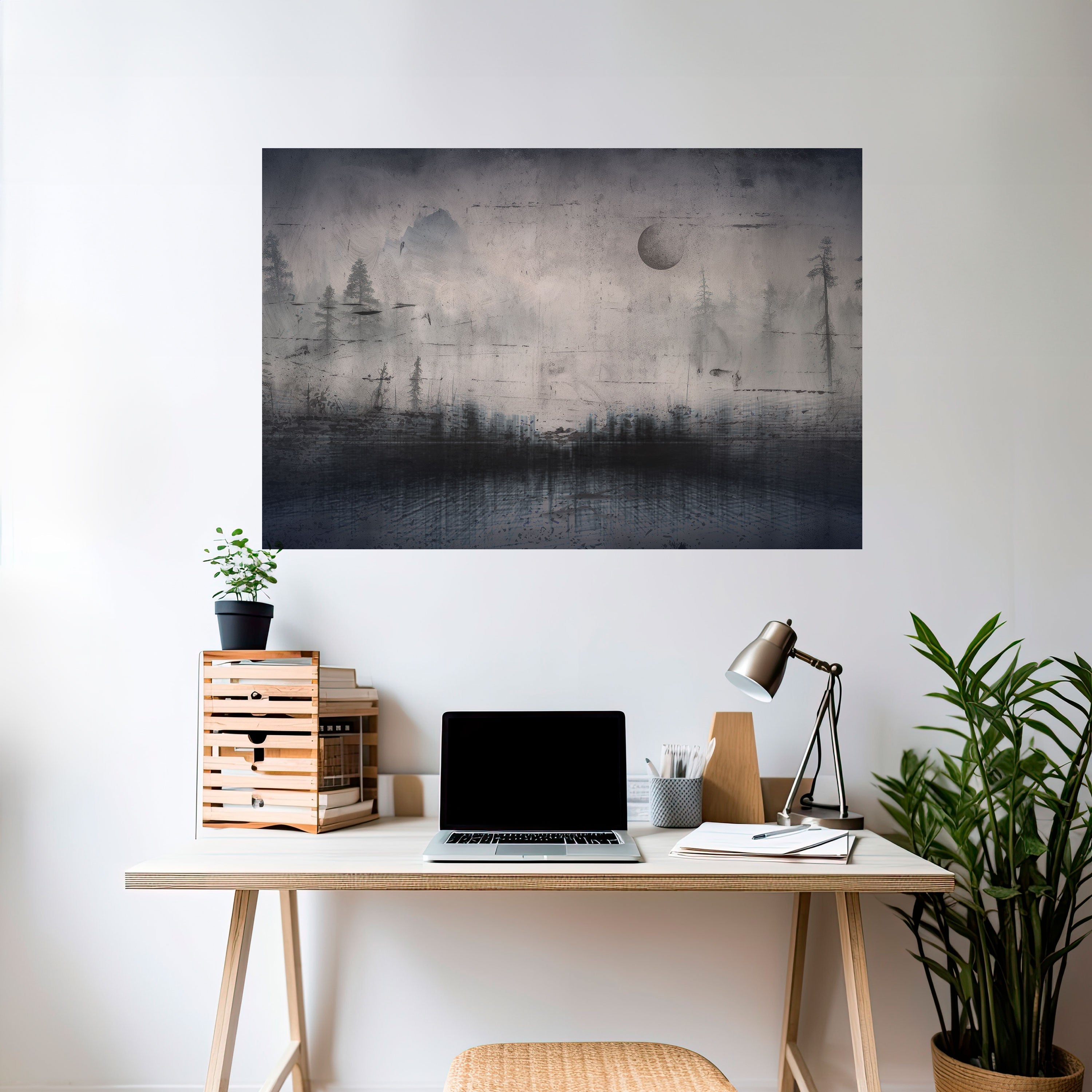 Affiche horizontale autocollante « ÉCLIPSE DE SÉRÉNITÉ »