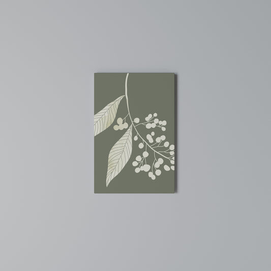 SERENE LEAFY FANTASIES Vertical Canvas Print