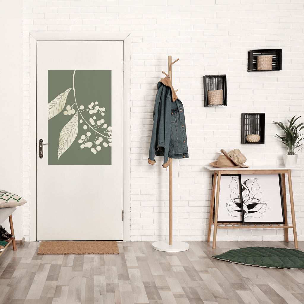 Affiche verticale autocollante « FANTASMES FEUILLUS SÉRÉNIQUES »