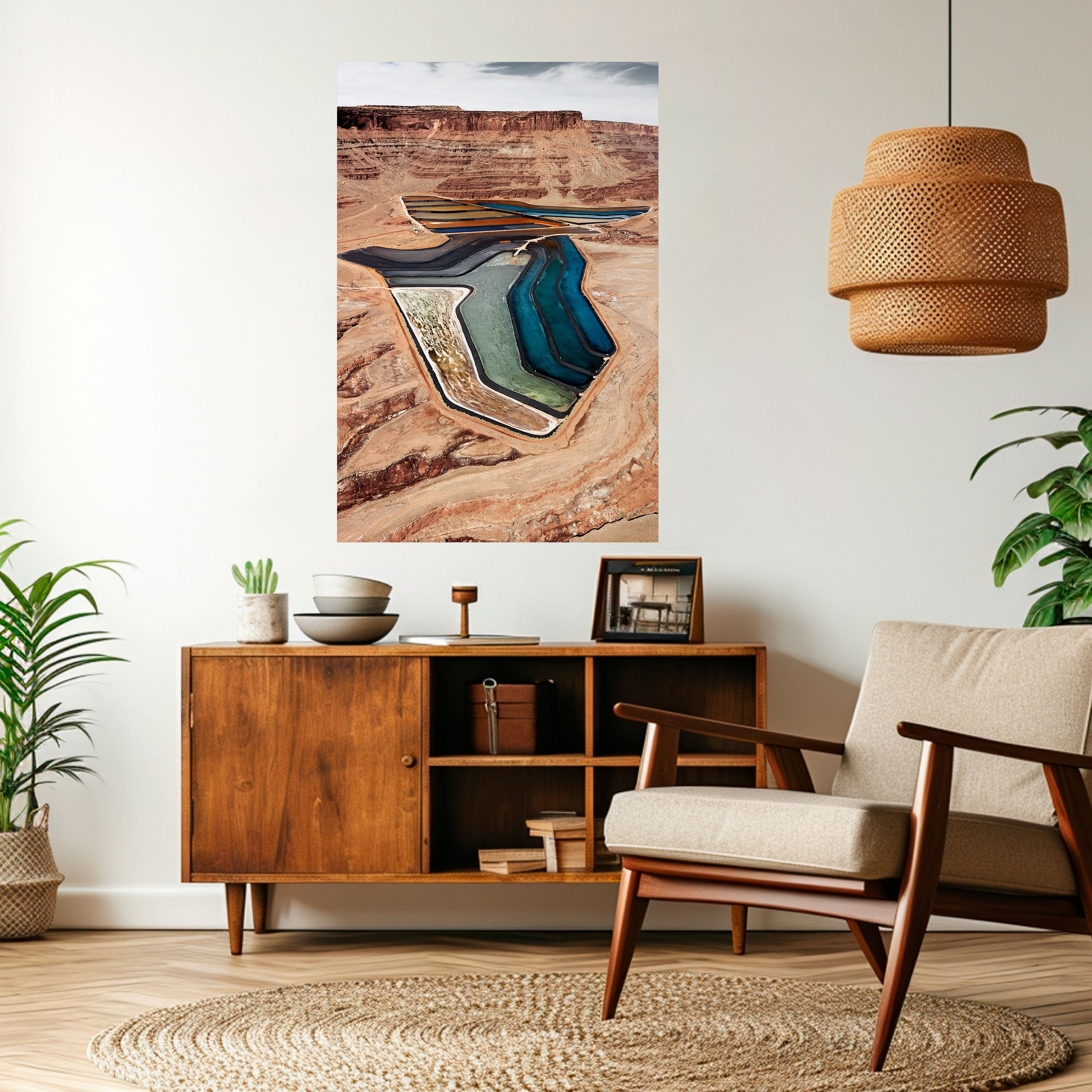 Affiche verticale autocollante « HARMONIE EN COUCHES »