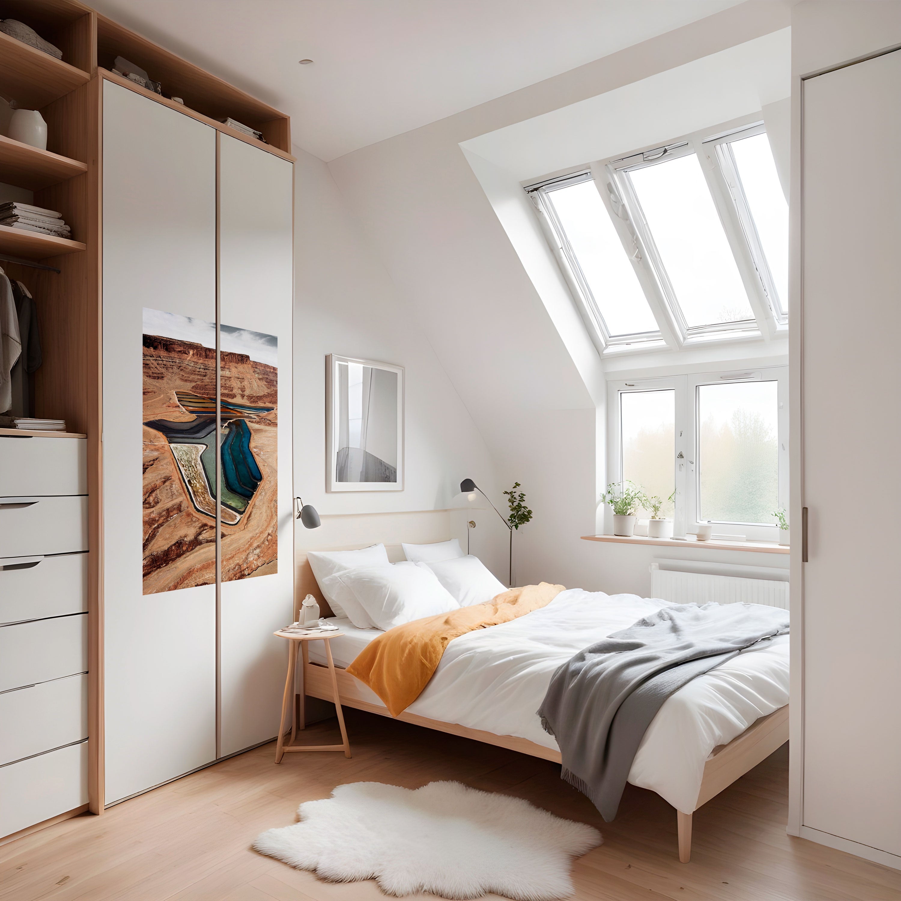 Affiche verticale autocollante « HARMONIE EN COUCHES »