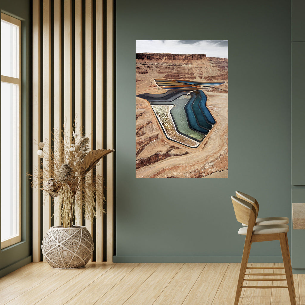 Affiche verticale autocollante « HARMONIE EN COUCHES »