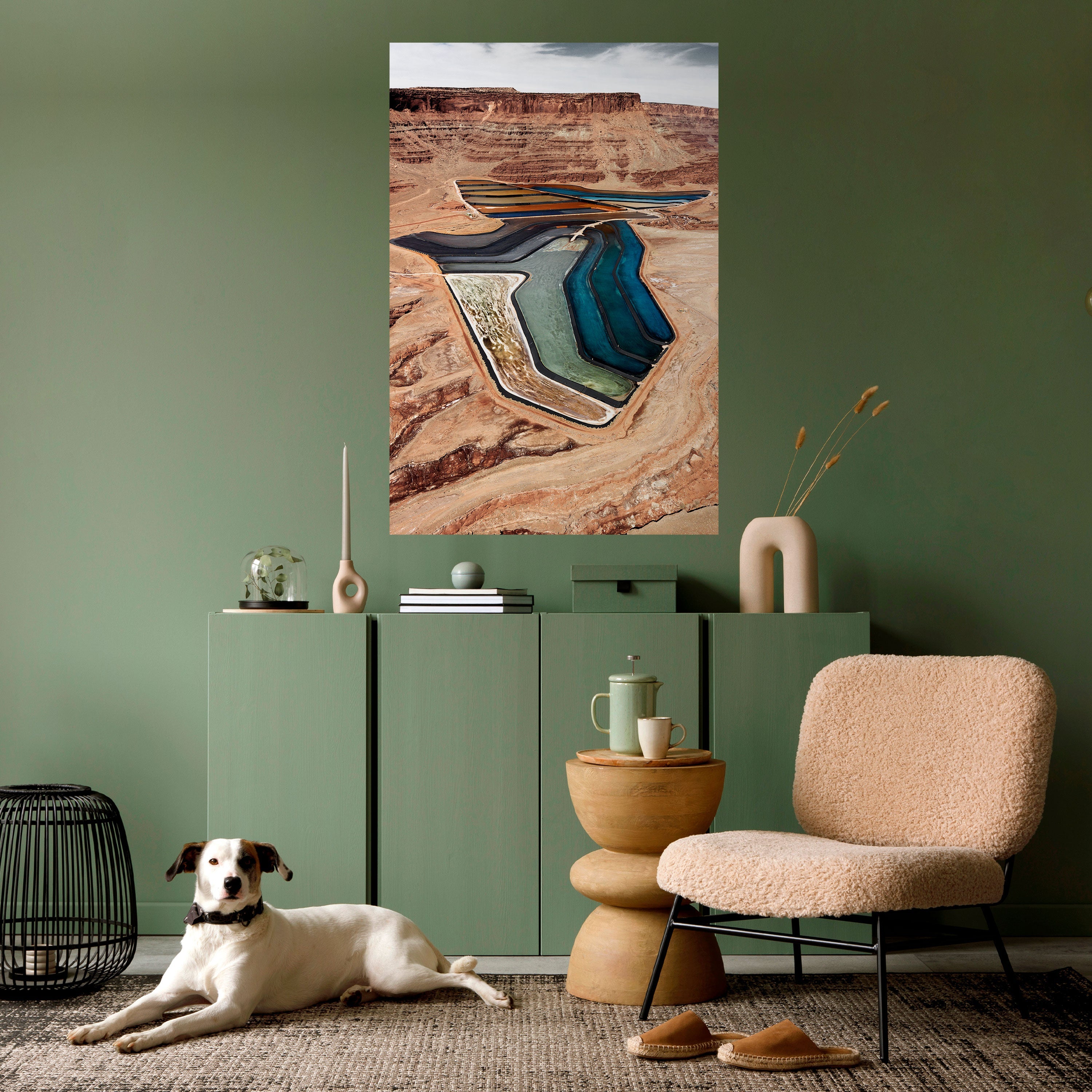 Affiche verticale autocollante « HARMONIE EN COUCHES »